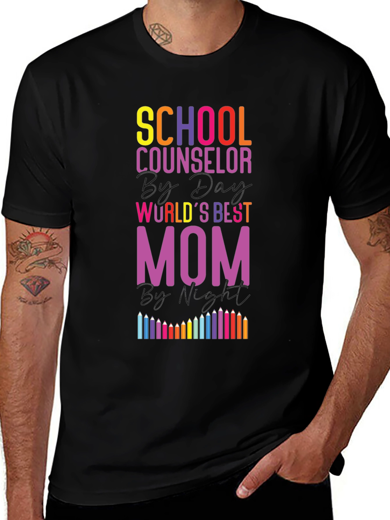 School Counselor Worlds Best Mom T-Shirt