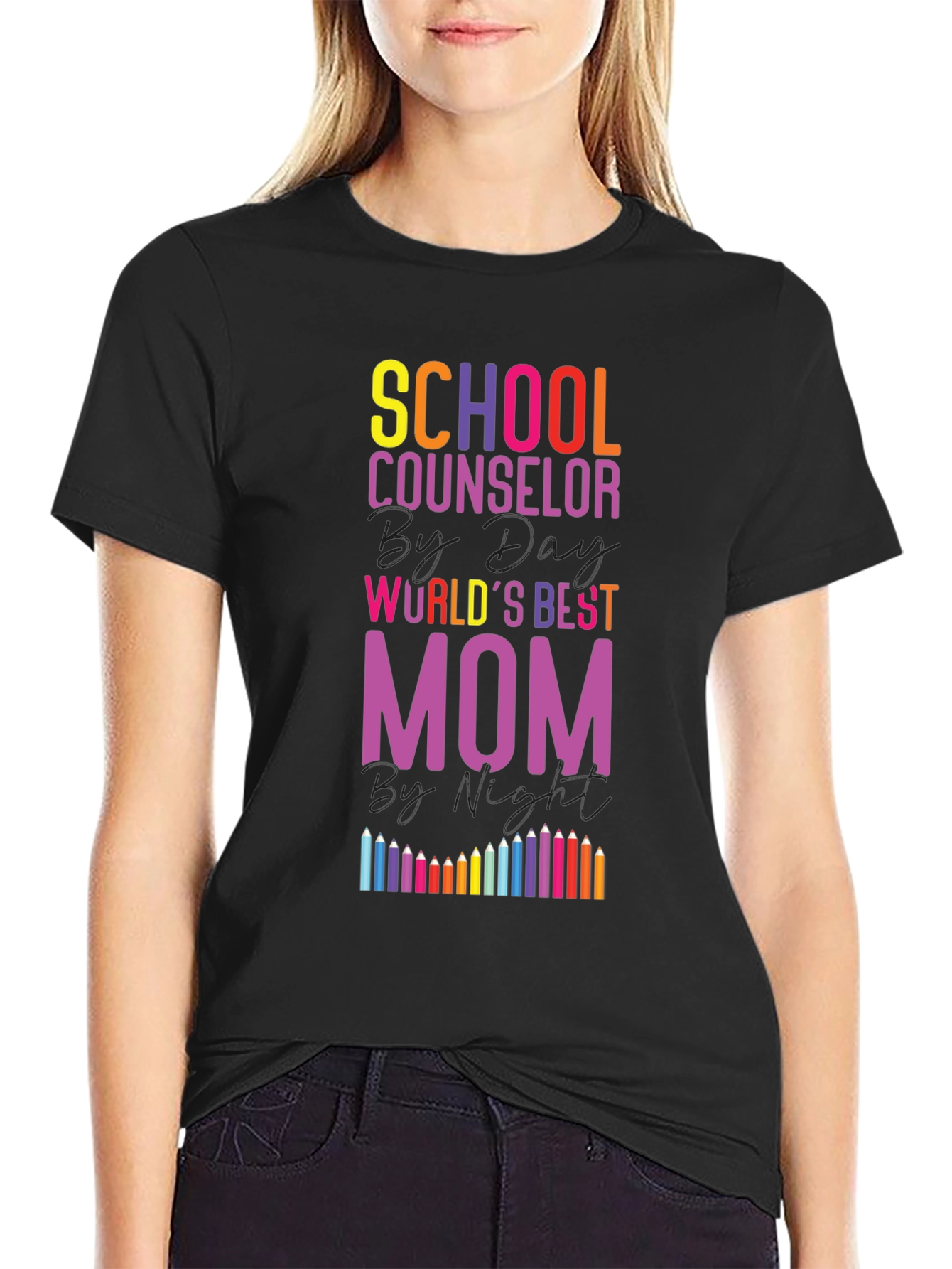 School Counselor Worlds Best Mom T-Shirt