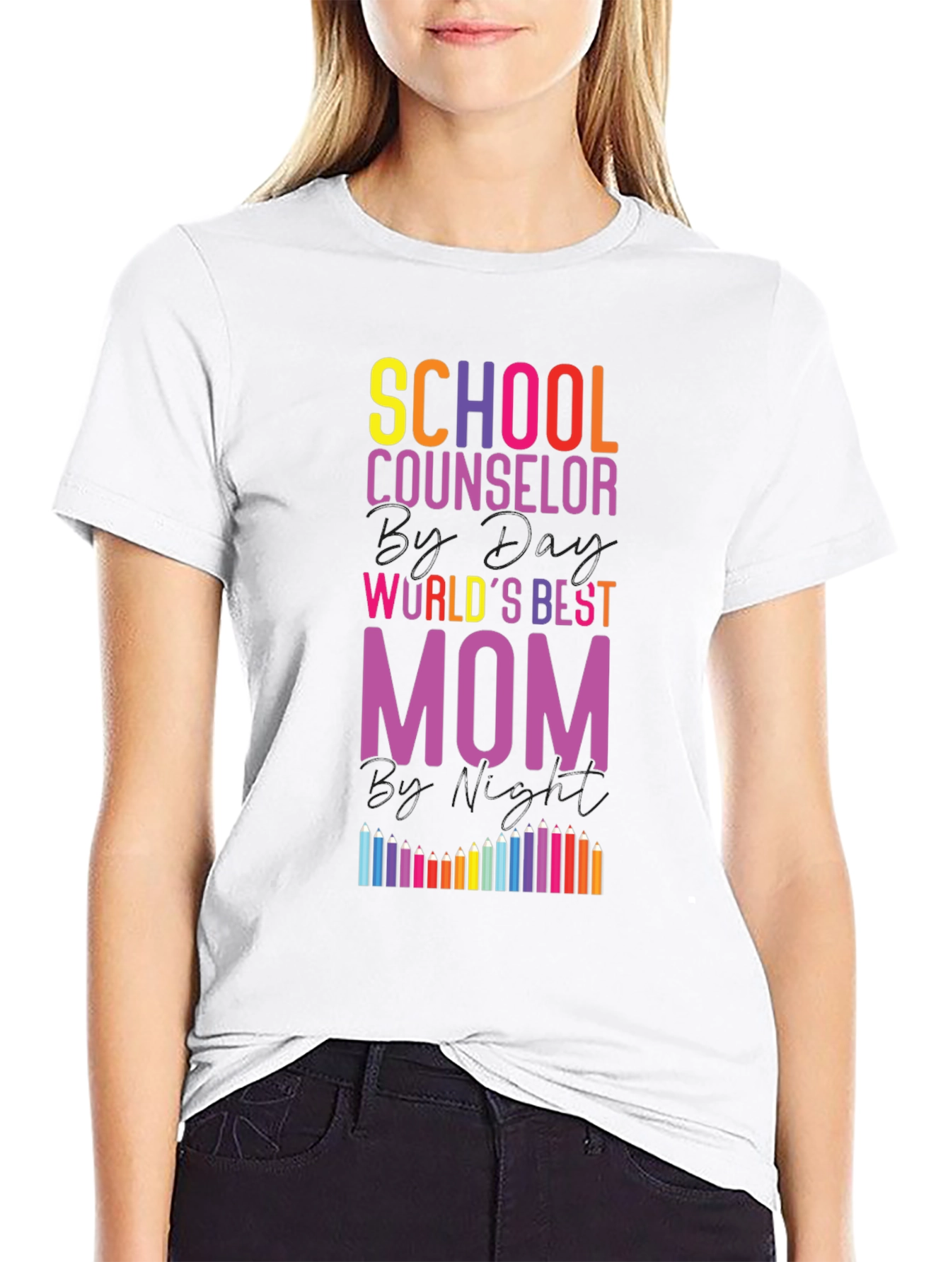School Counselor Worlds Best Mom T-Shirt