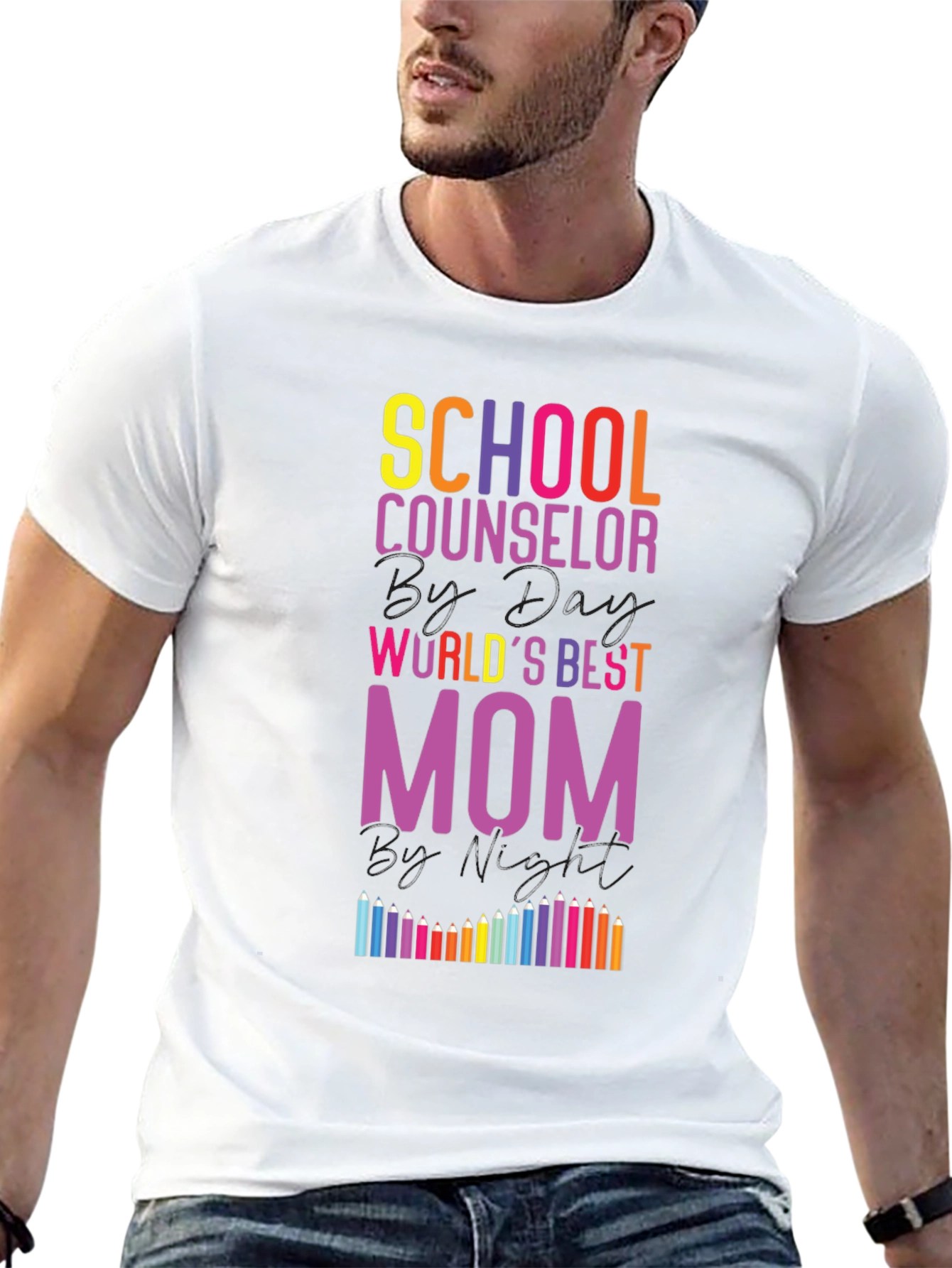 School Counselor Worlds Best Mom T-Shirt