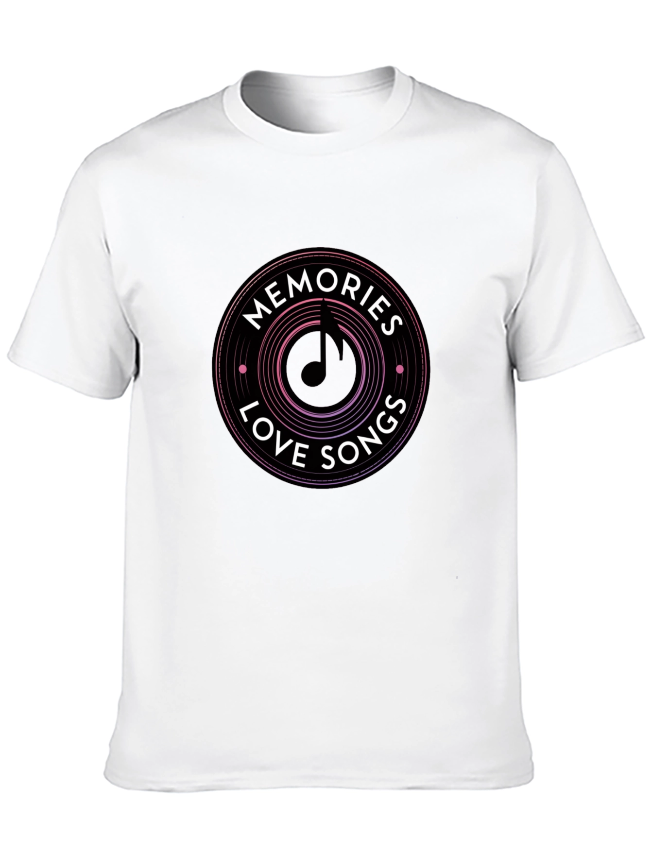 Memories Love Songs Black Graphic Tee