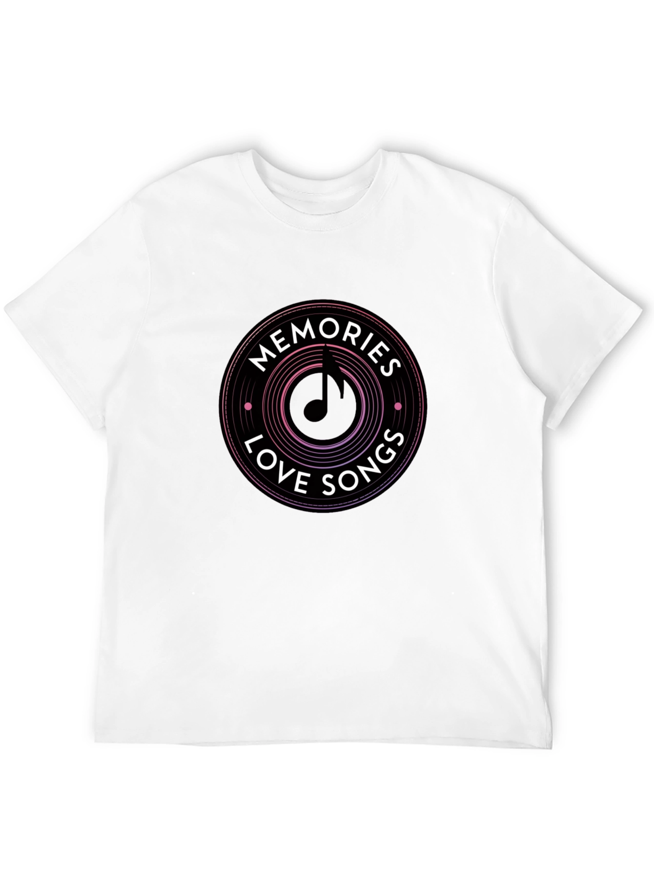 Memories Love Songs Black Graphic Tee