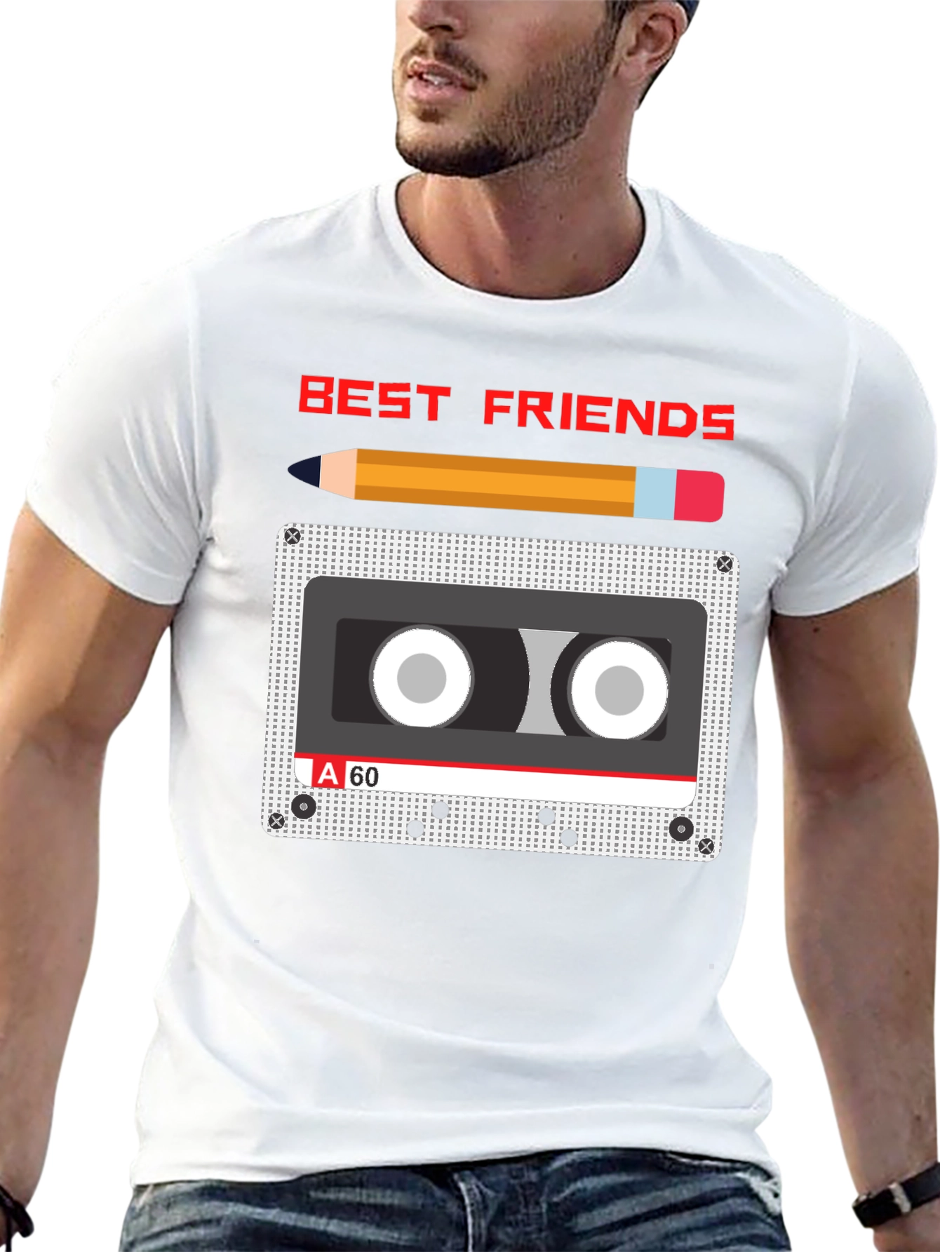 Best Friends Cassette Tape Graphic Tee