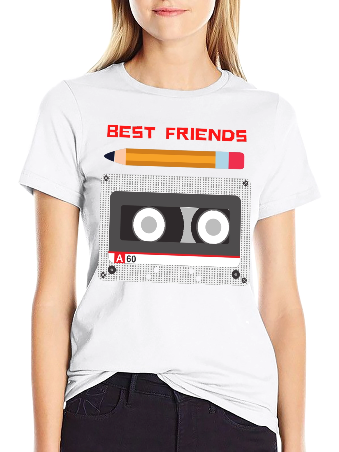 Best Friends Cassette Tape Graphic Tee