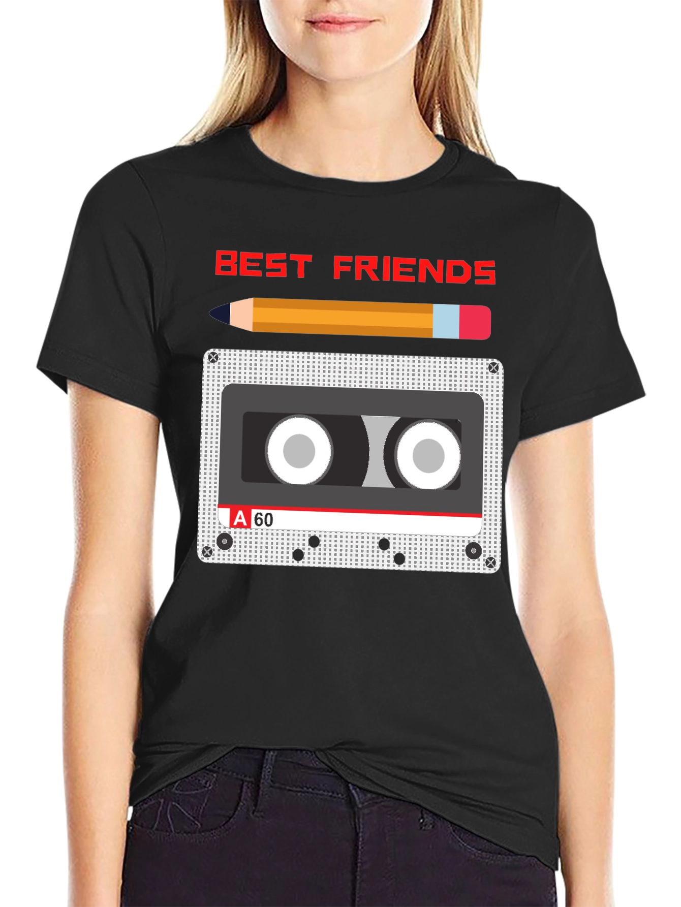 Best Friends Cassette Tape Graphic Tee