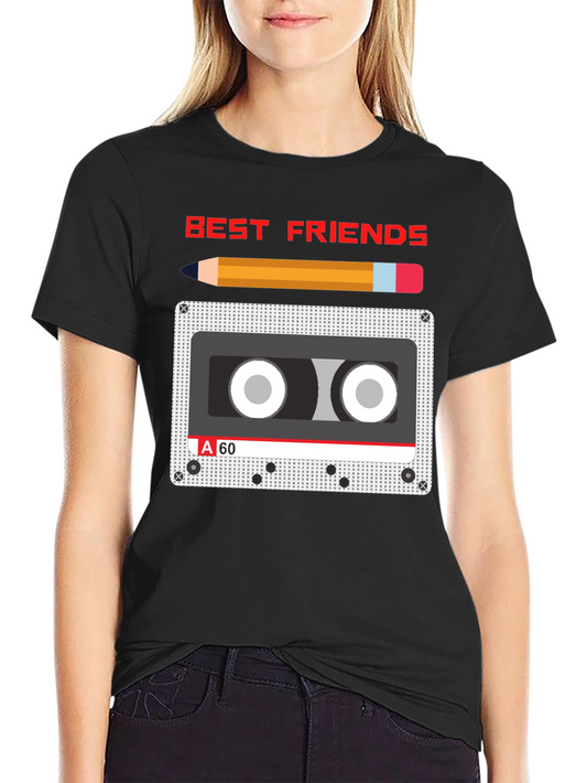 Best Friends Cassette Tape Graphic Tee