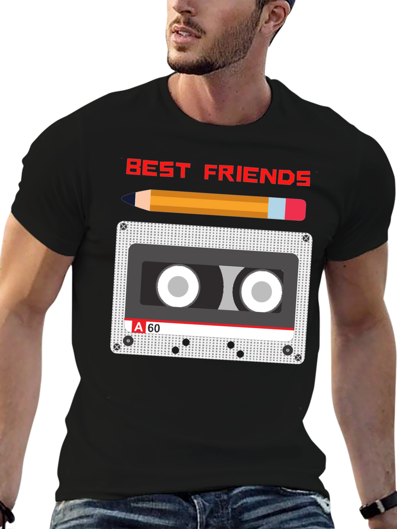 Best Friends Cassette Tape Graphic Tee