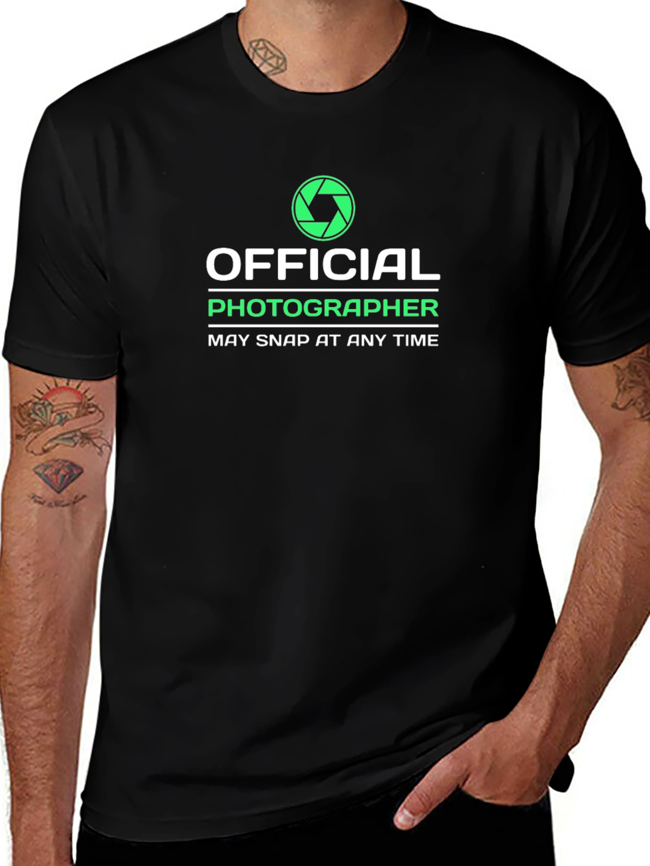 Official Photographer T-Shirt - May Snap At Any Time!