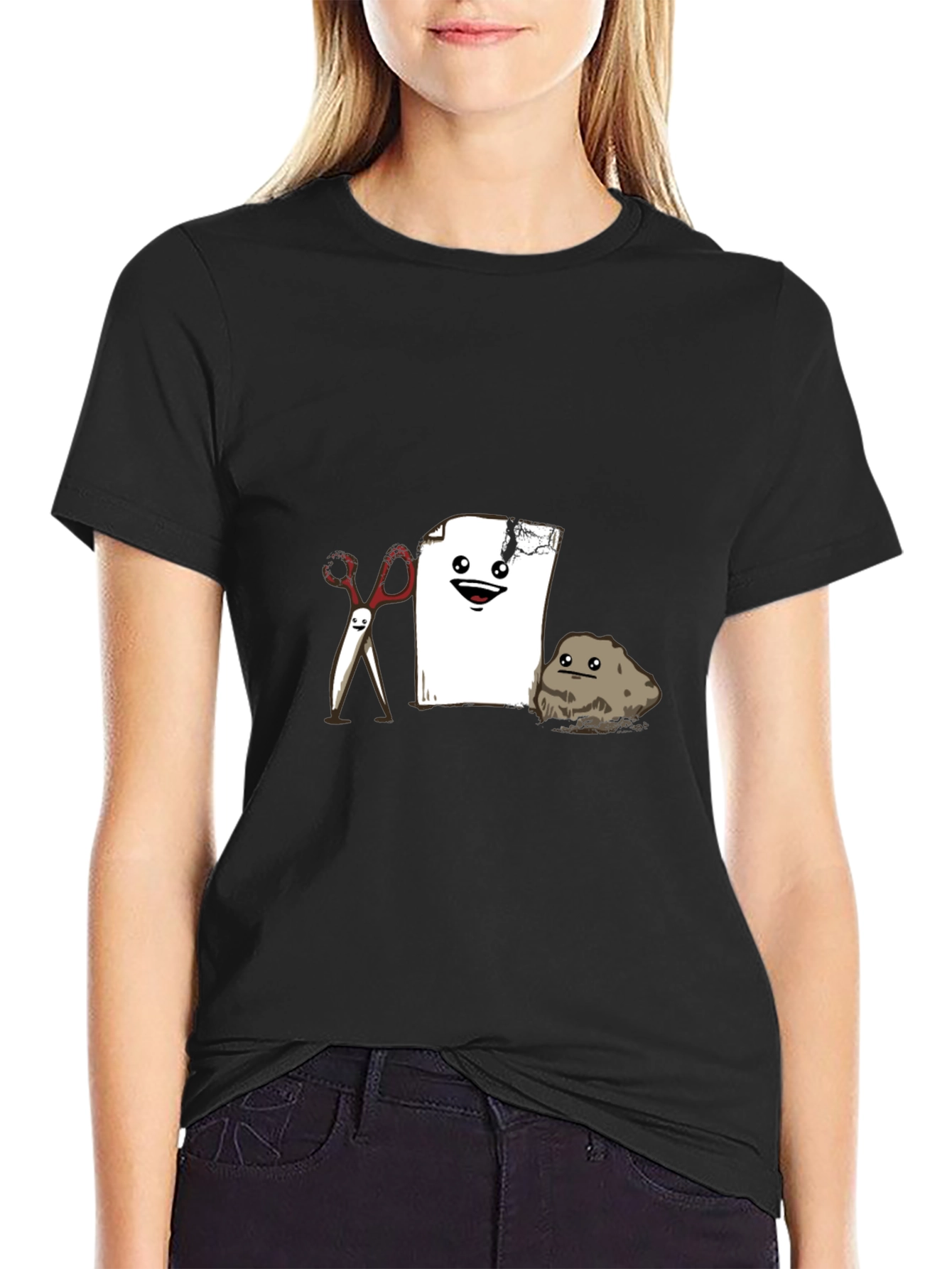 Rock Paper Scissors Graphic Tee