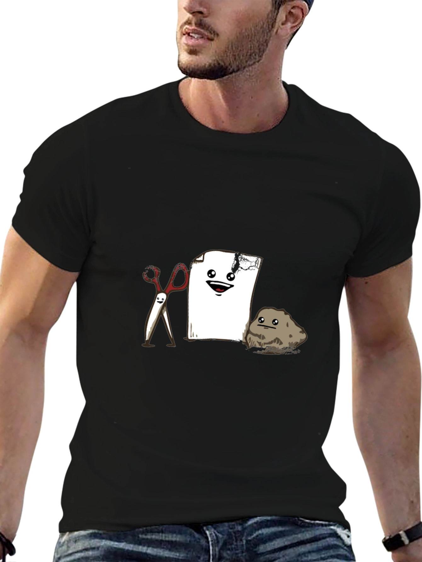 Rock Paper Scissors Graphic Tee