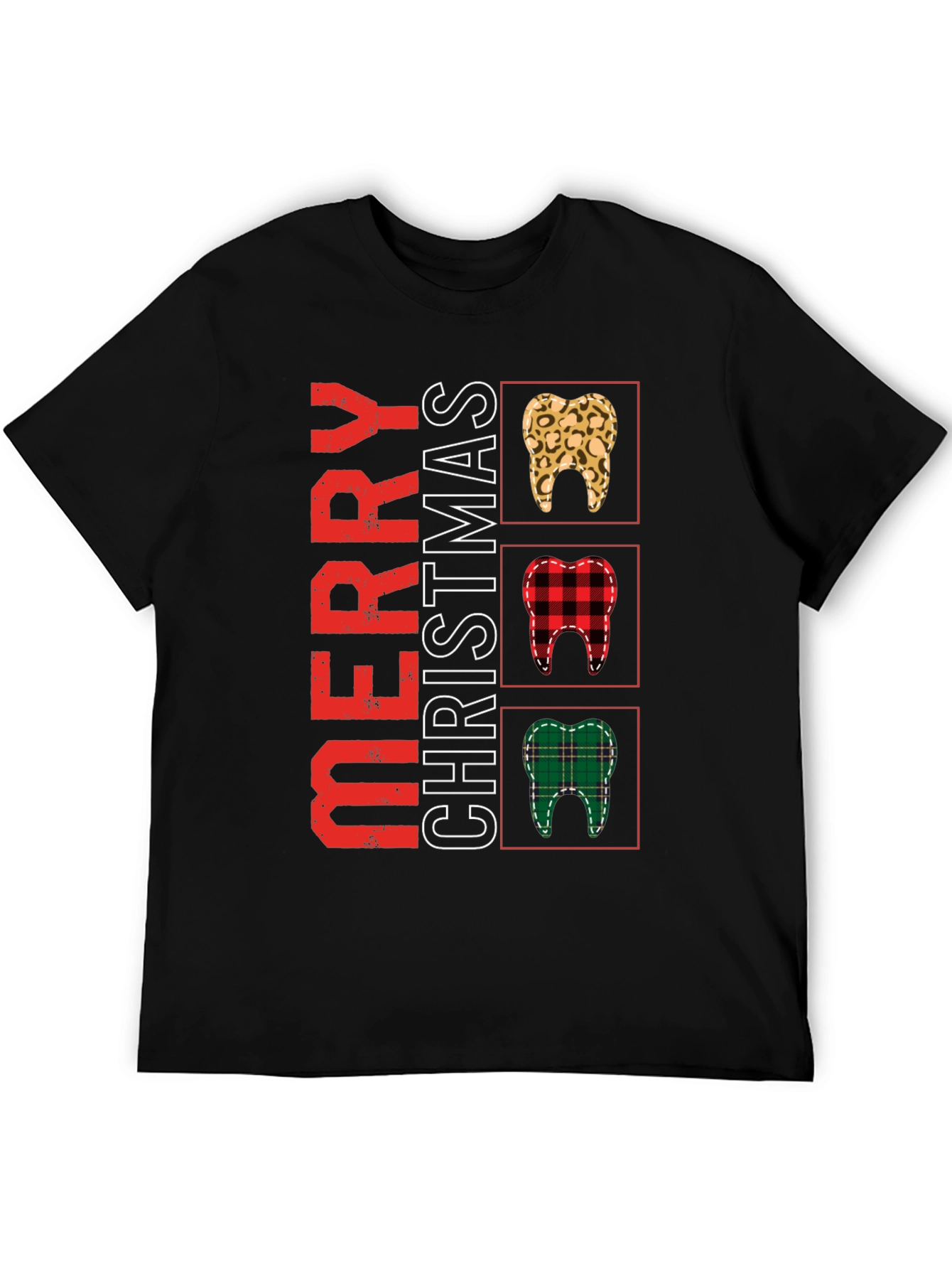 Merry Christmas Dentist T-Shirt Novelty Holiday Tee
