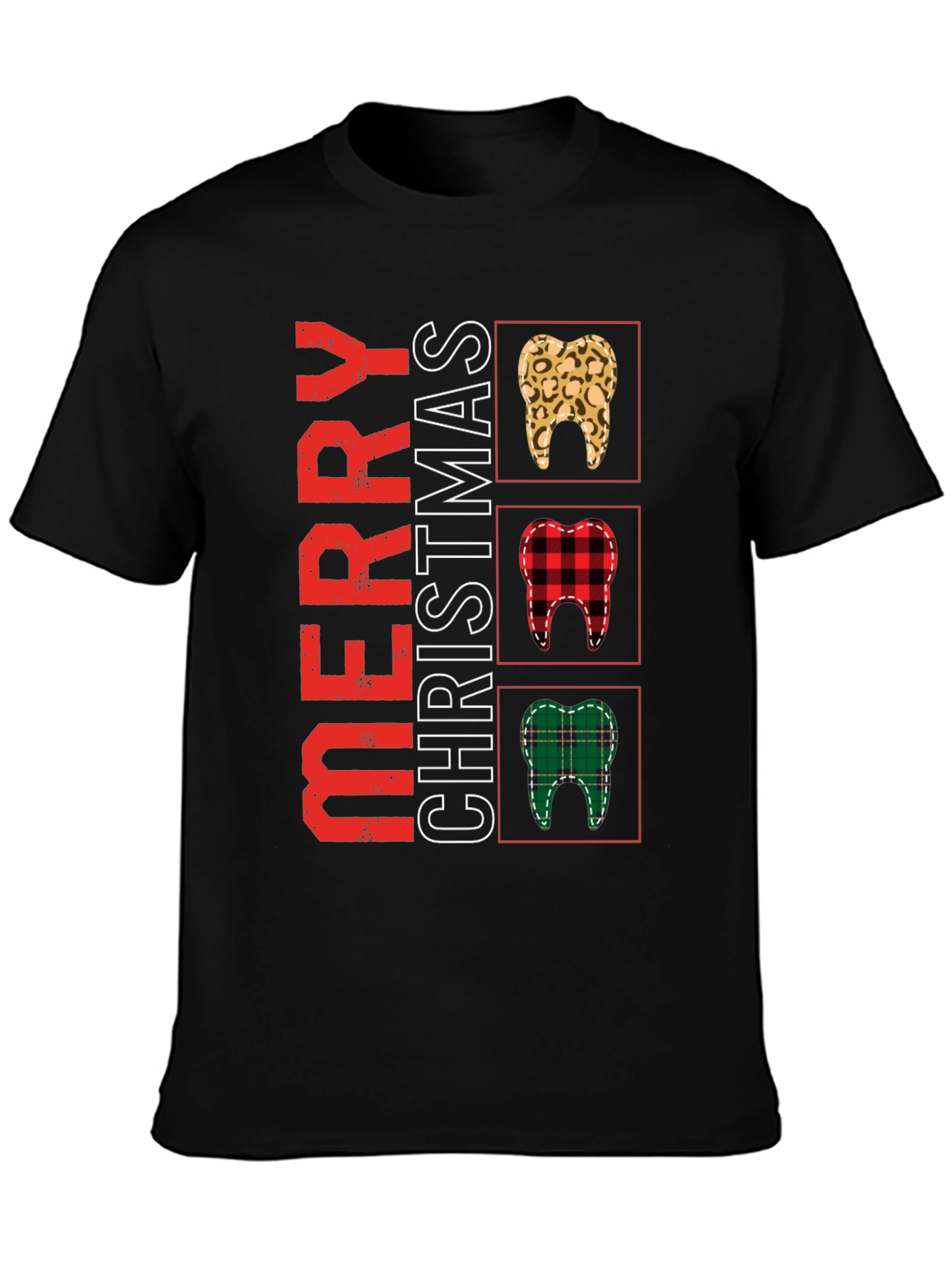 Merry Christmas Dentist T-Shirt Novelty Holiday Tee