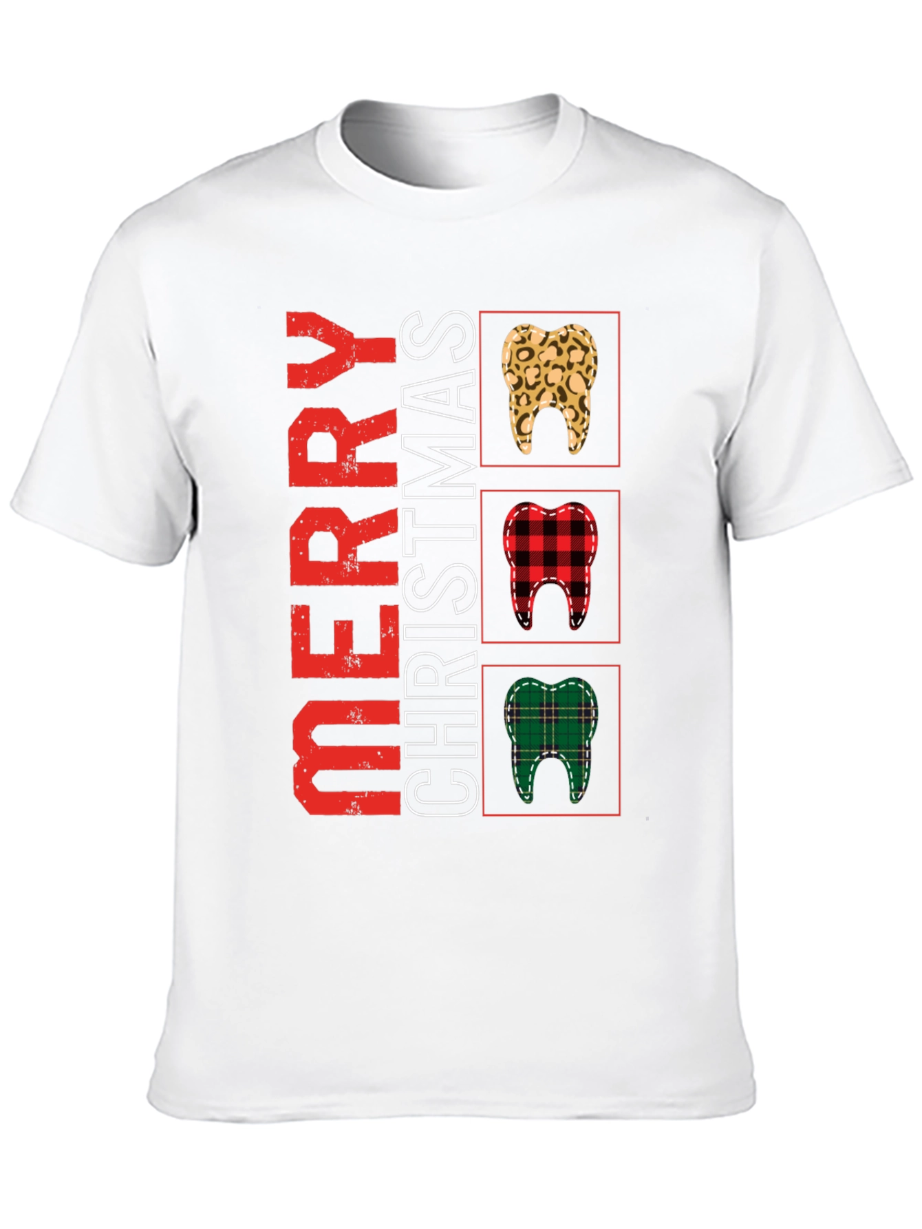 Merry Christmas Dentist T-Shirt Novelty Holiday Tee