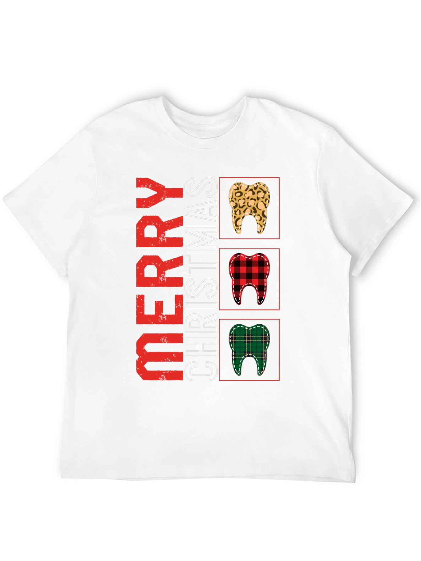 Merry Christmas Dentist T-Shirt Novelty Holiday Tee