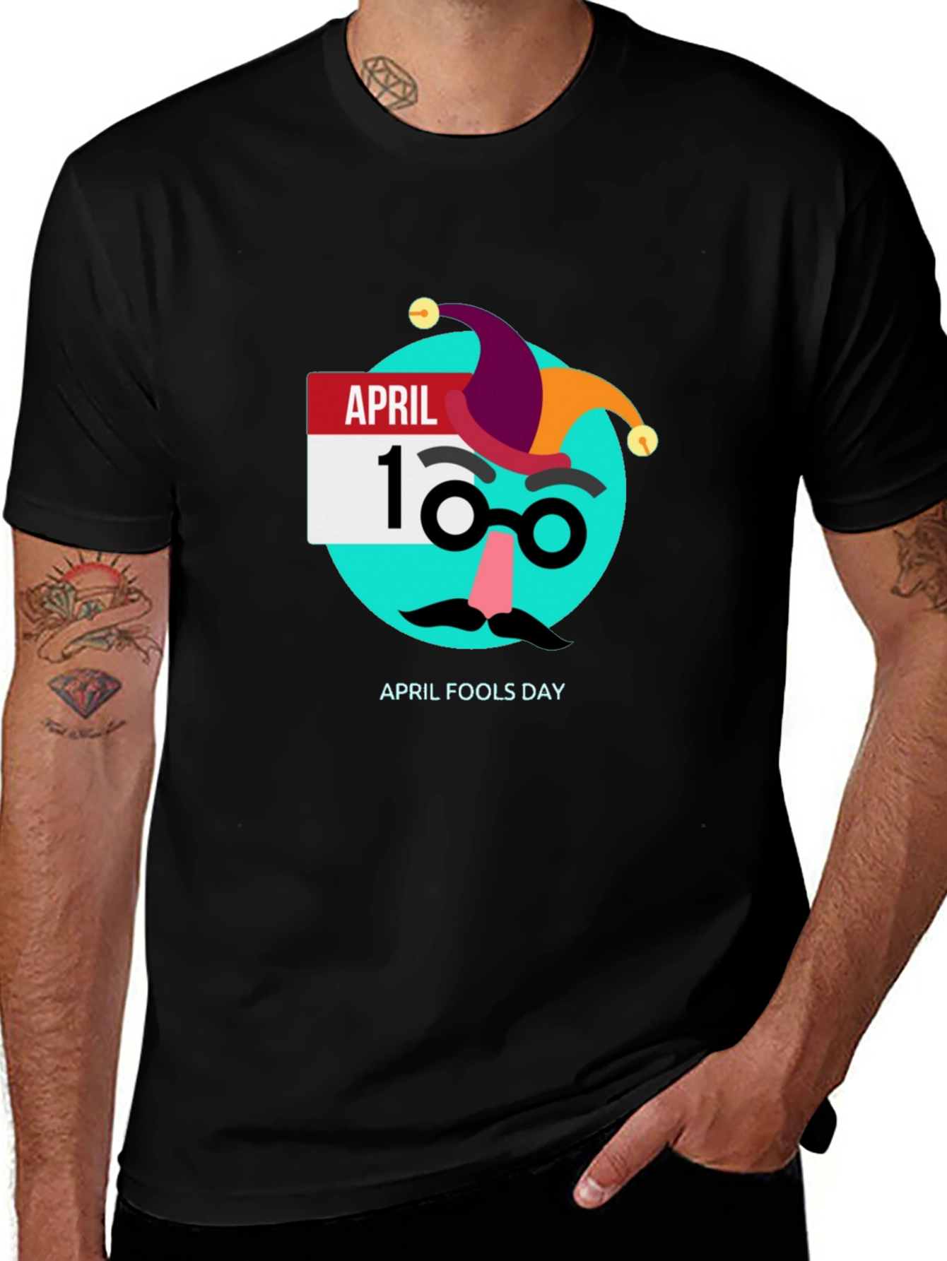 April Fools Day T-Shirt - Black Graphic Tee