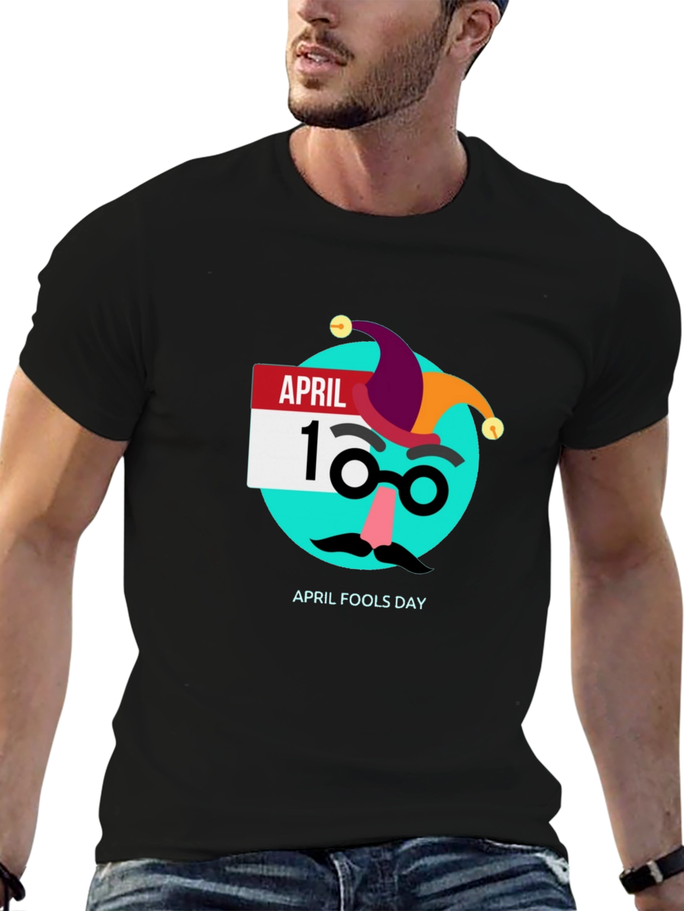 April Fools Day T-Shirt - Black Graphic Tee