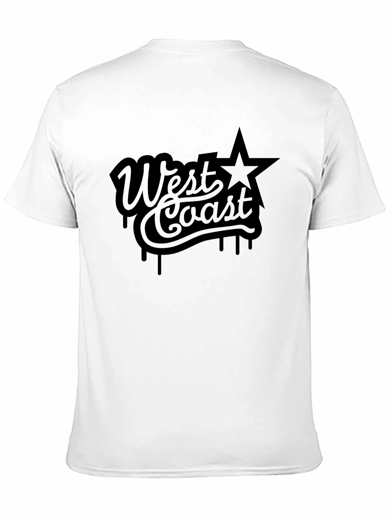 West Coast Star Graphic Tee - Mens Black T-Shirt