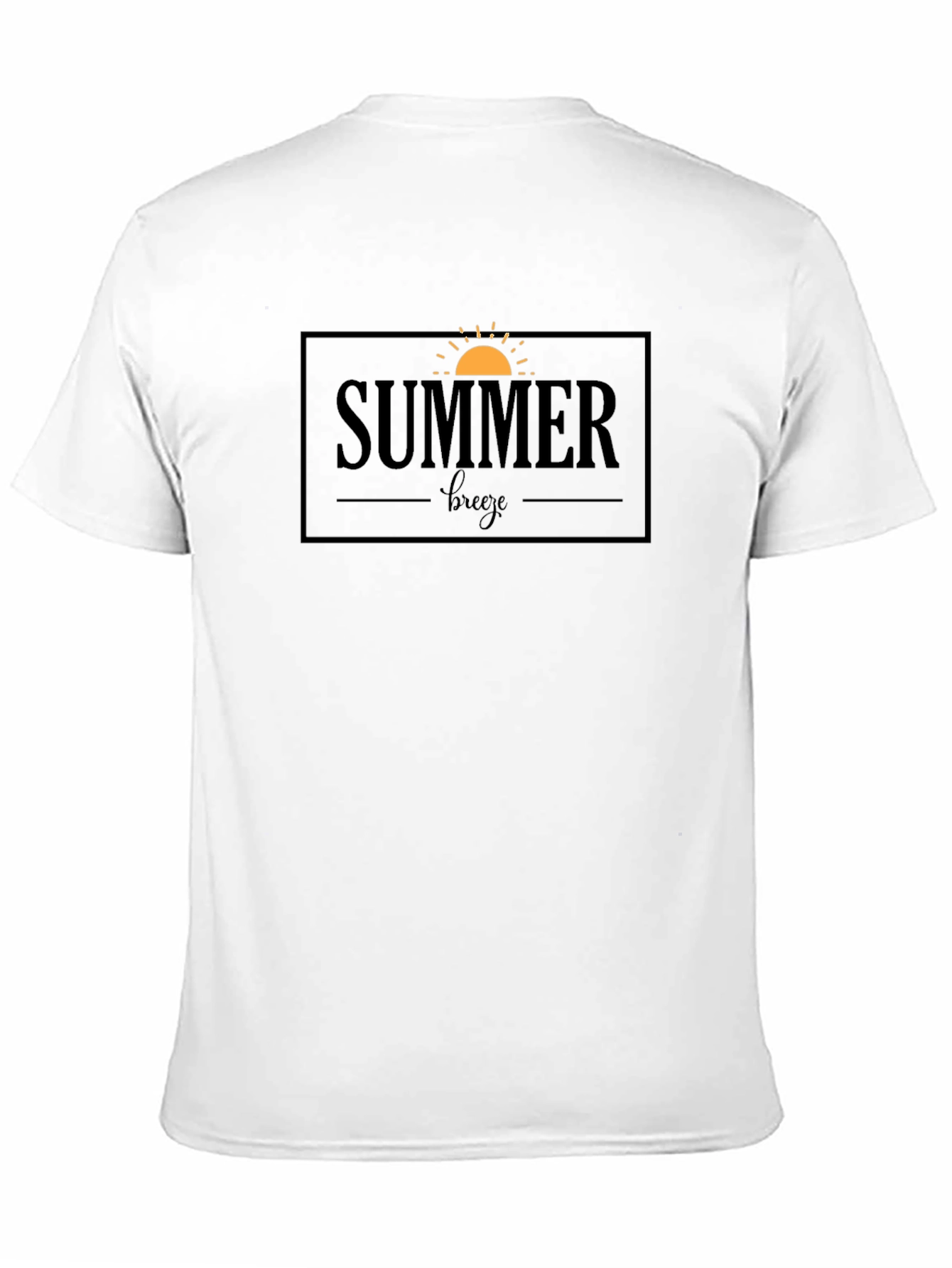 Summer Breeze Graphic Tee - Black Cotton Casual Shirt