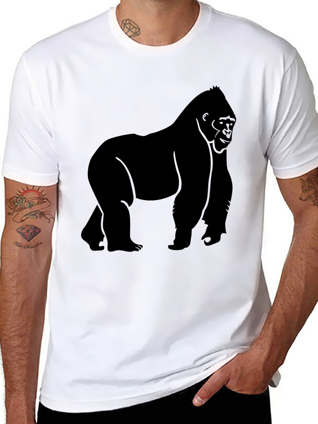 Gorilla Graphic Black T-Shirt