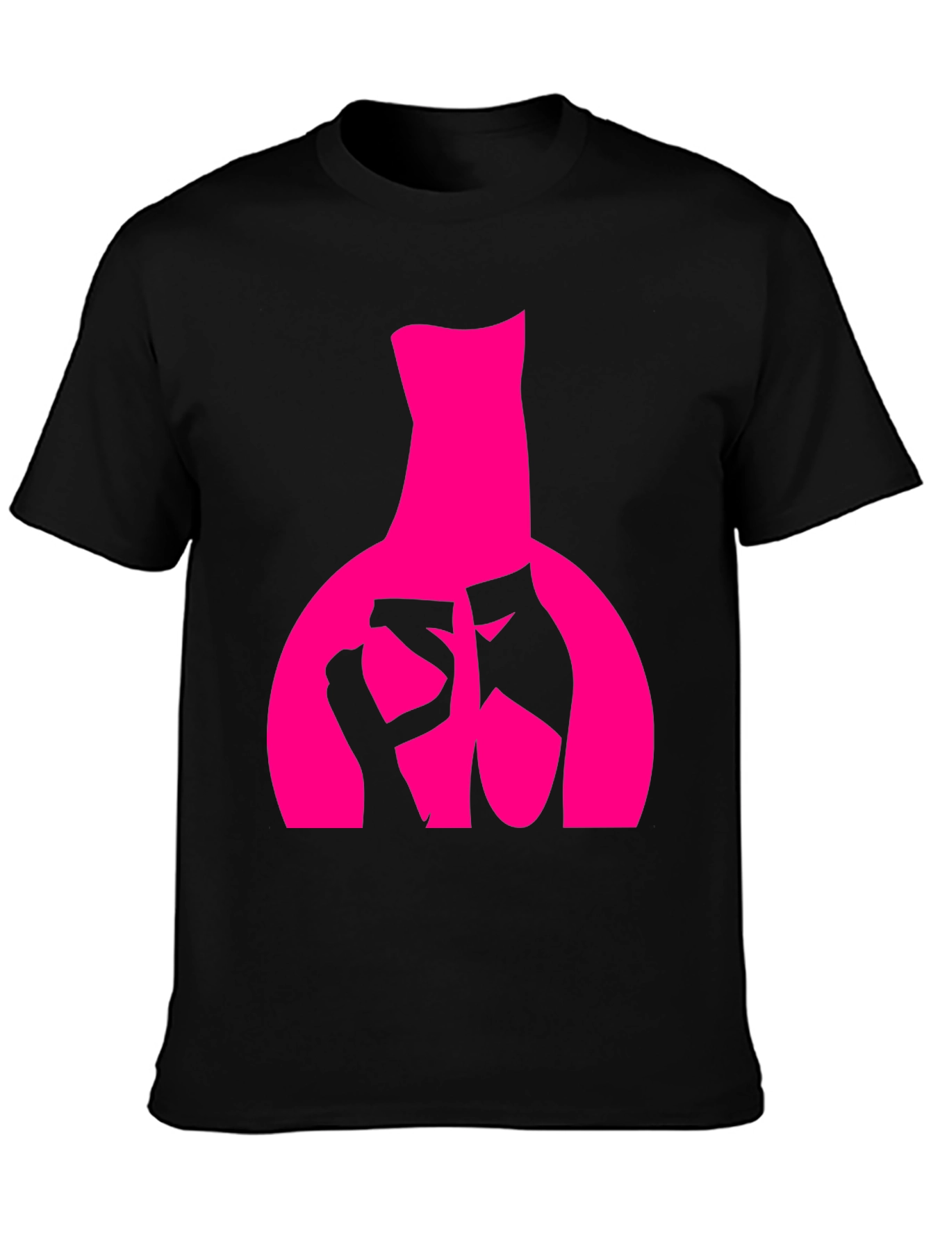 Ballet Dancer Graphic Tee - Black Cotton