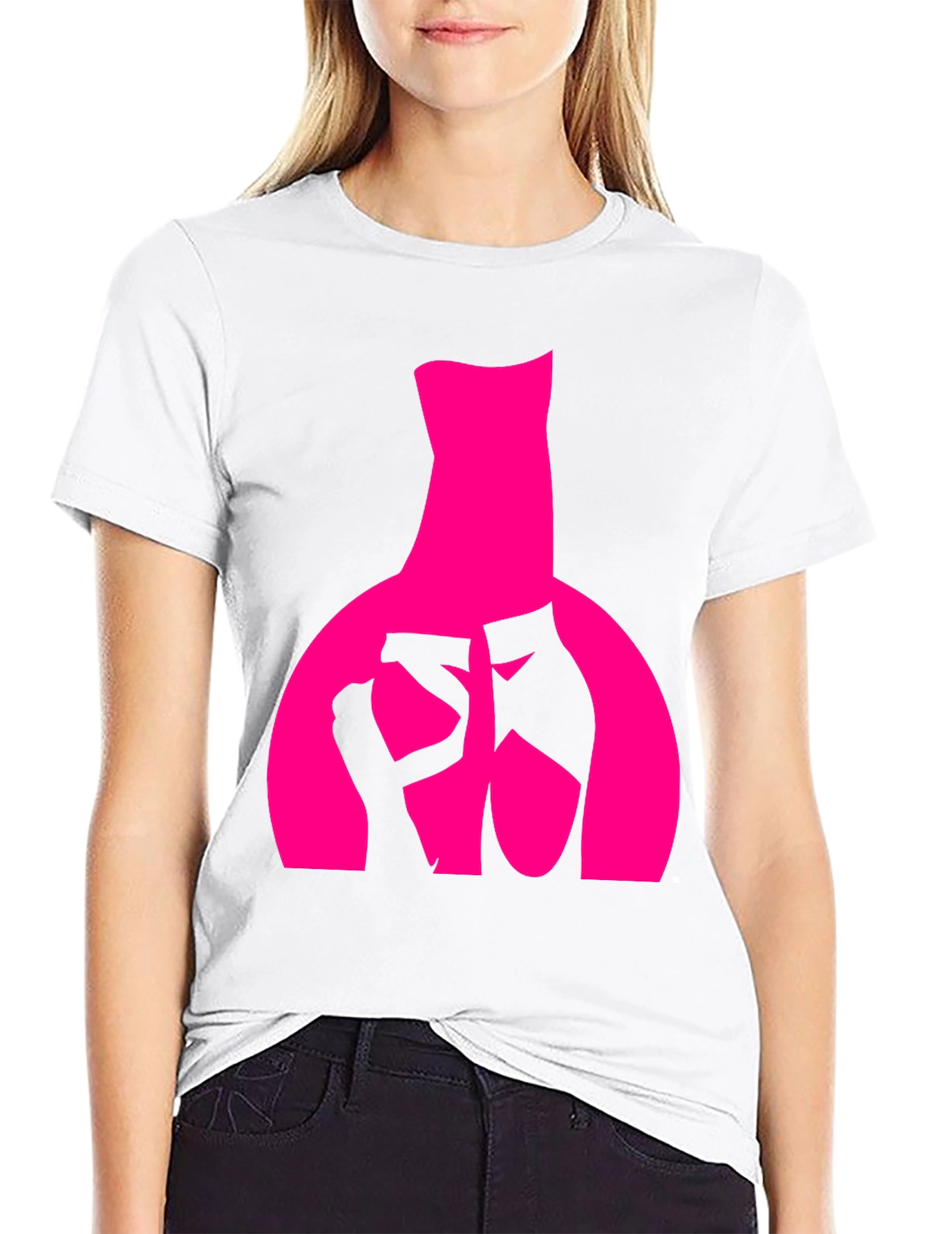 Ballet Dancer Graphic Tee - Black Cotton