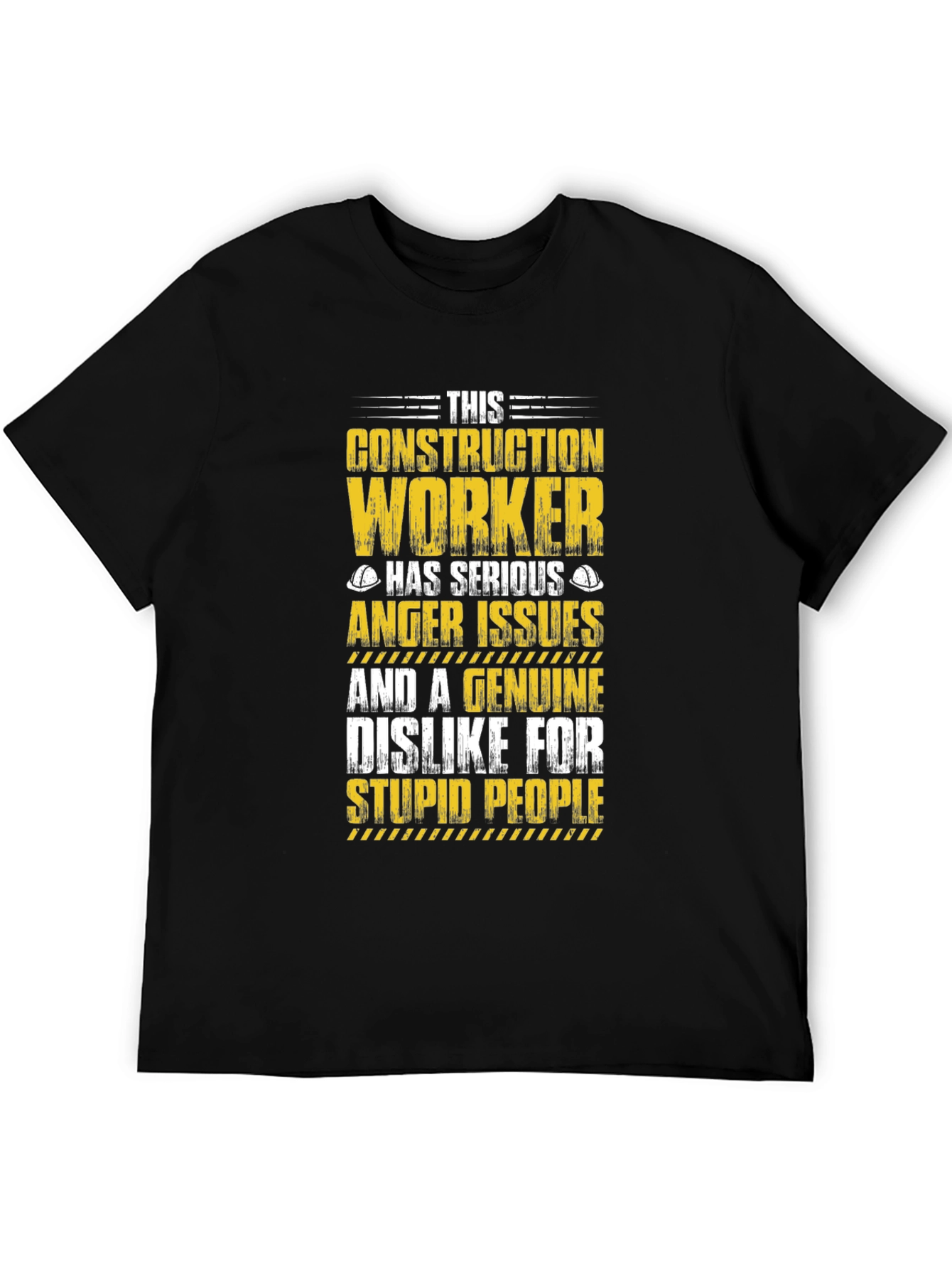 Construction Worker Anger Issues Graphic Tee