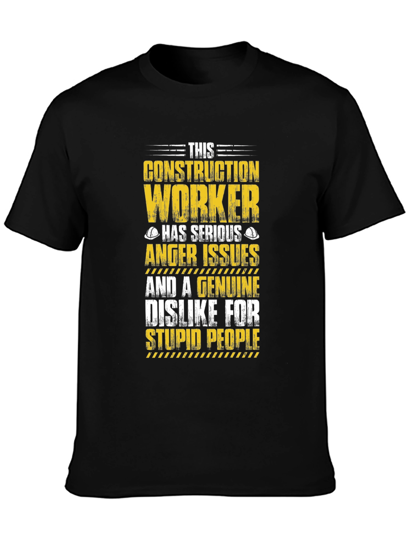 Construction Worker Anger Issues Graphic Tee