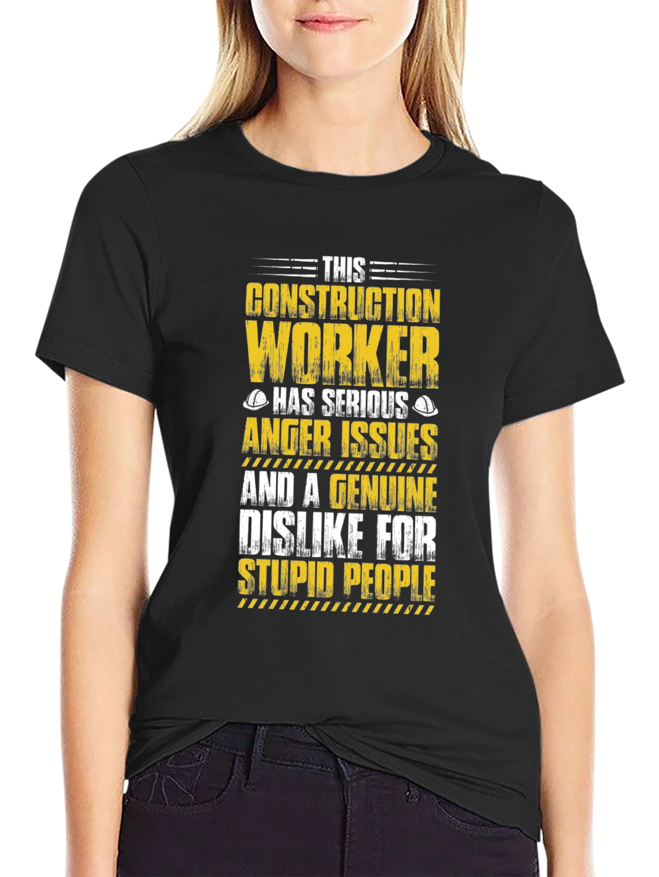Construction Worker Anger Issues Graphic Tee