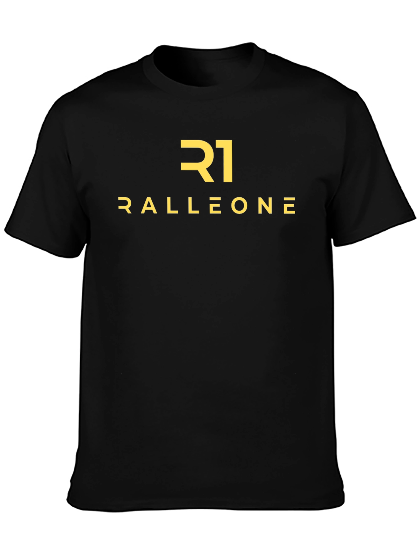 Ralleone Black Graphic Tee - Modern Style