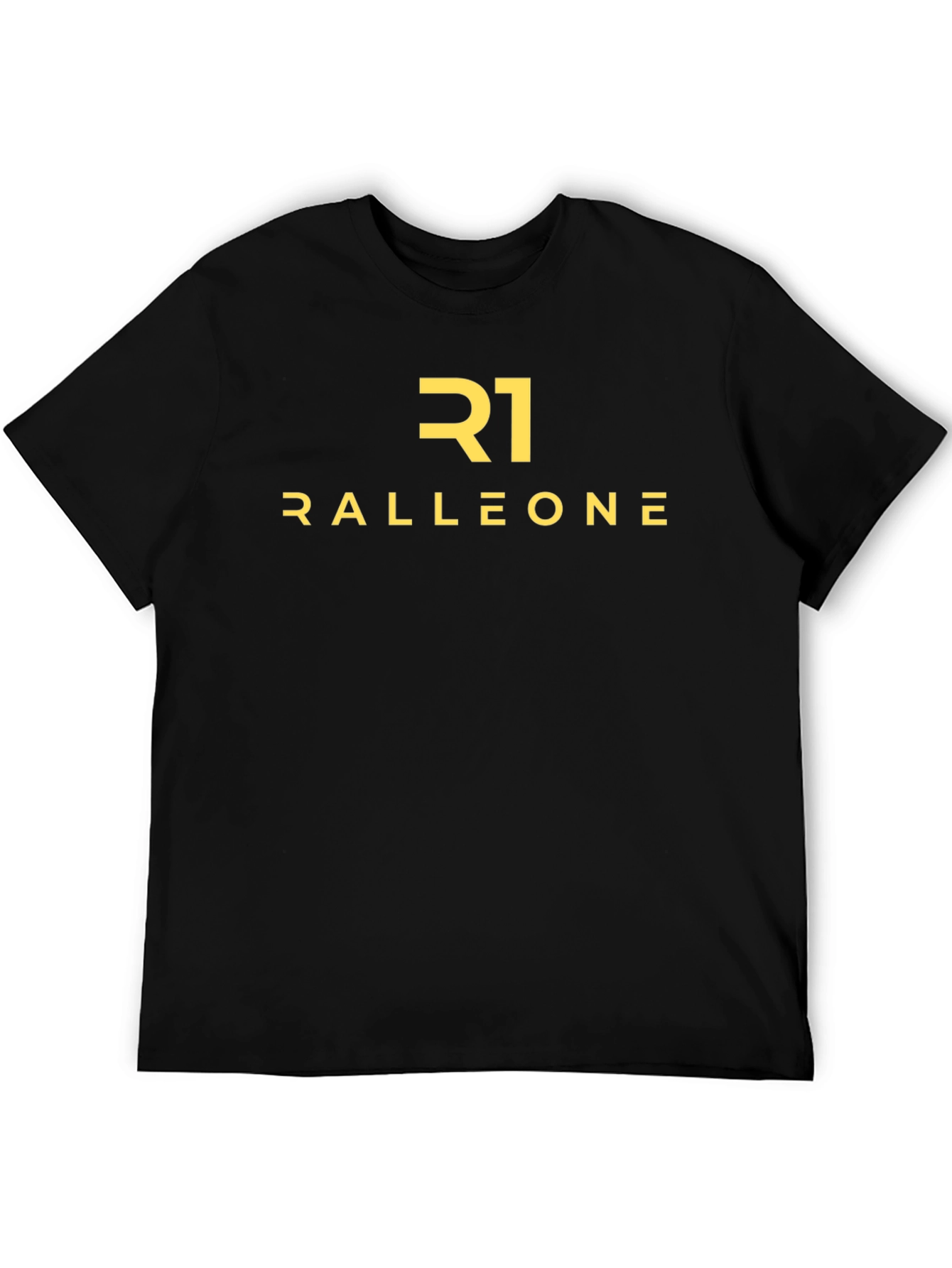 Ralleone Black Graphic Tee - Modern Style