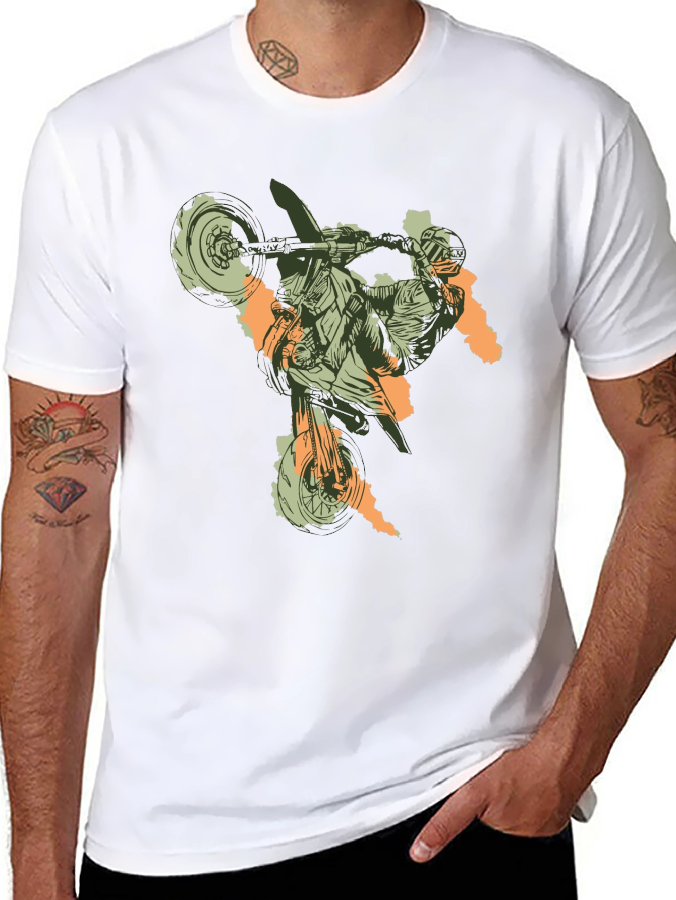 Motorcross Graphic Tee - Black