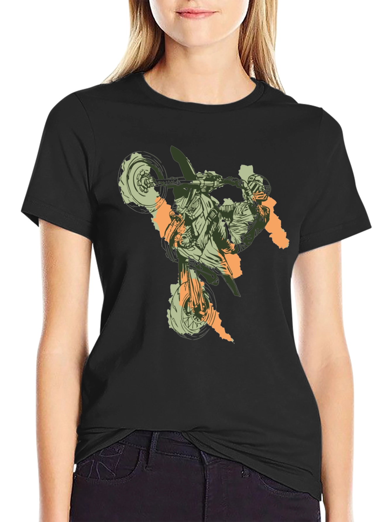 Motorcross Graphic Tee - Black