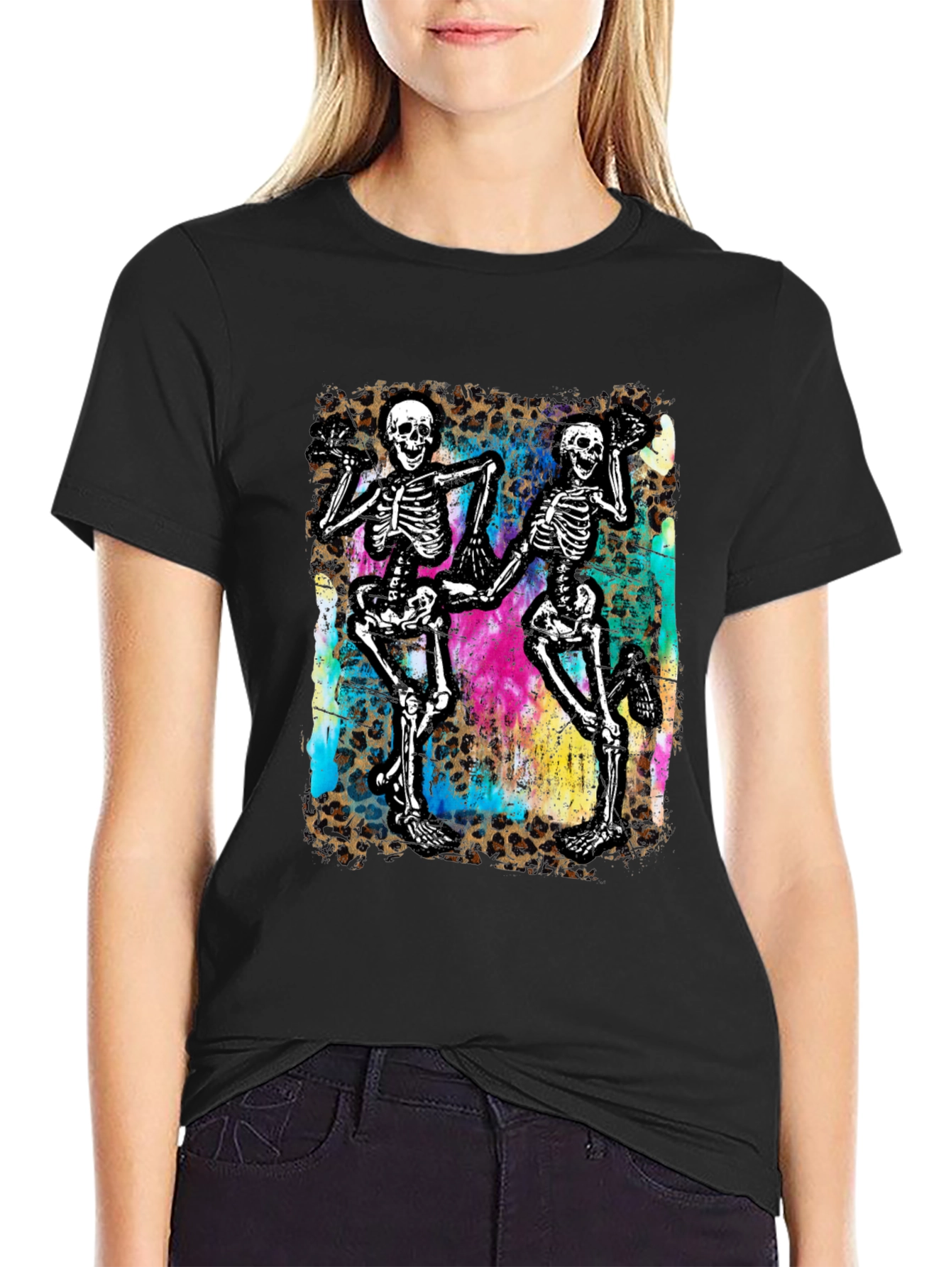Dancing Skeleton Graphic Tee