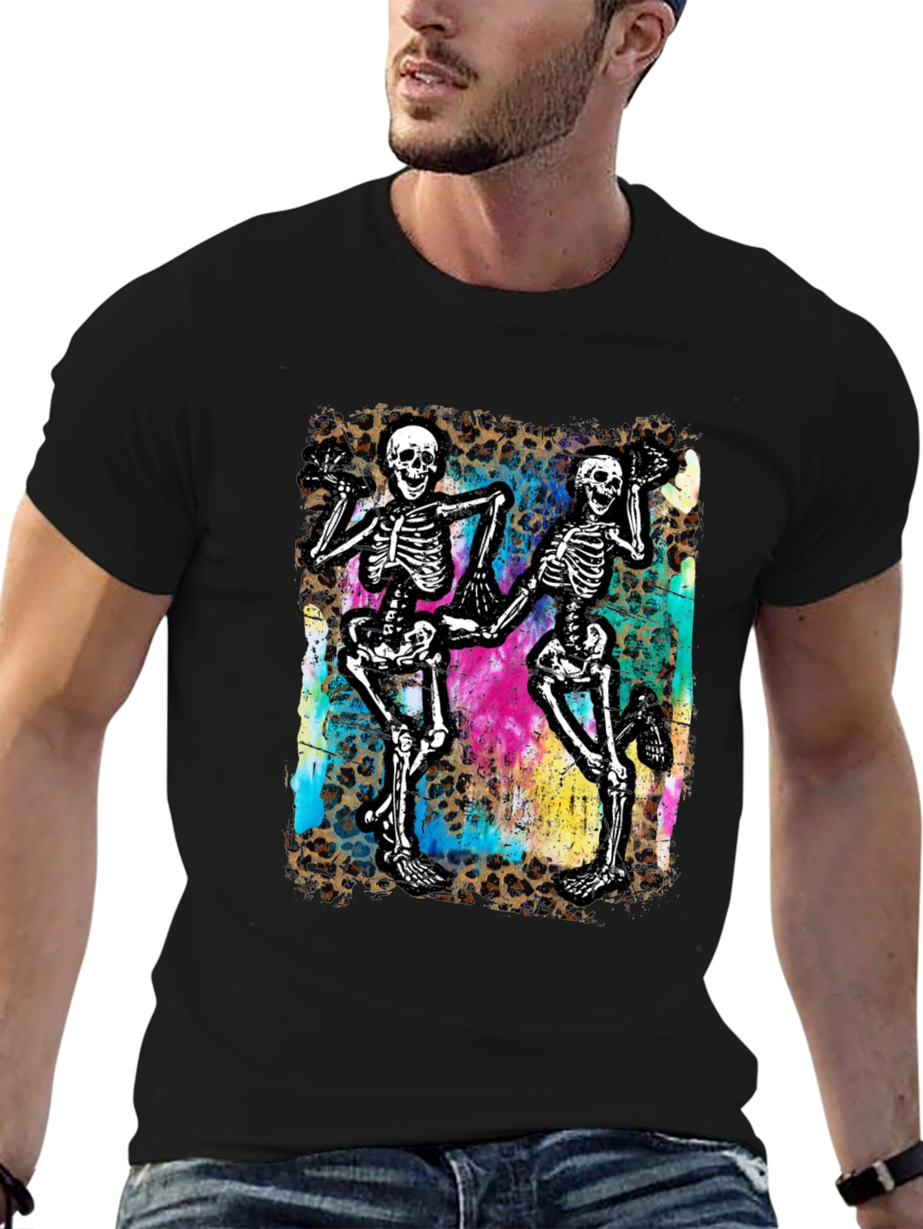 Dancing Skeleton Graphic Tee