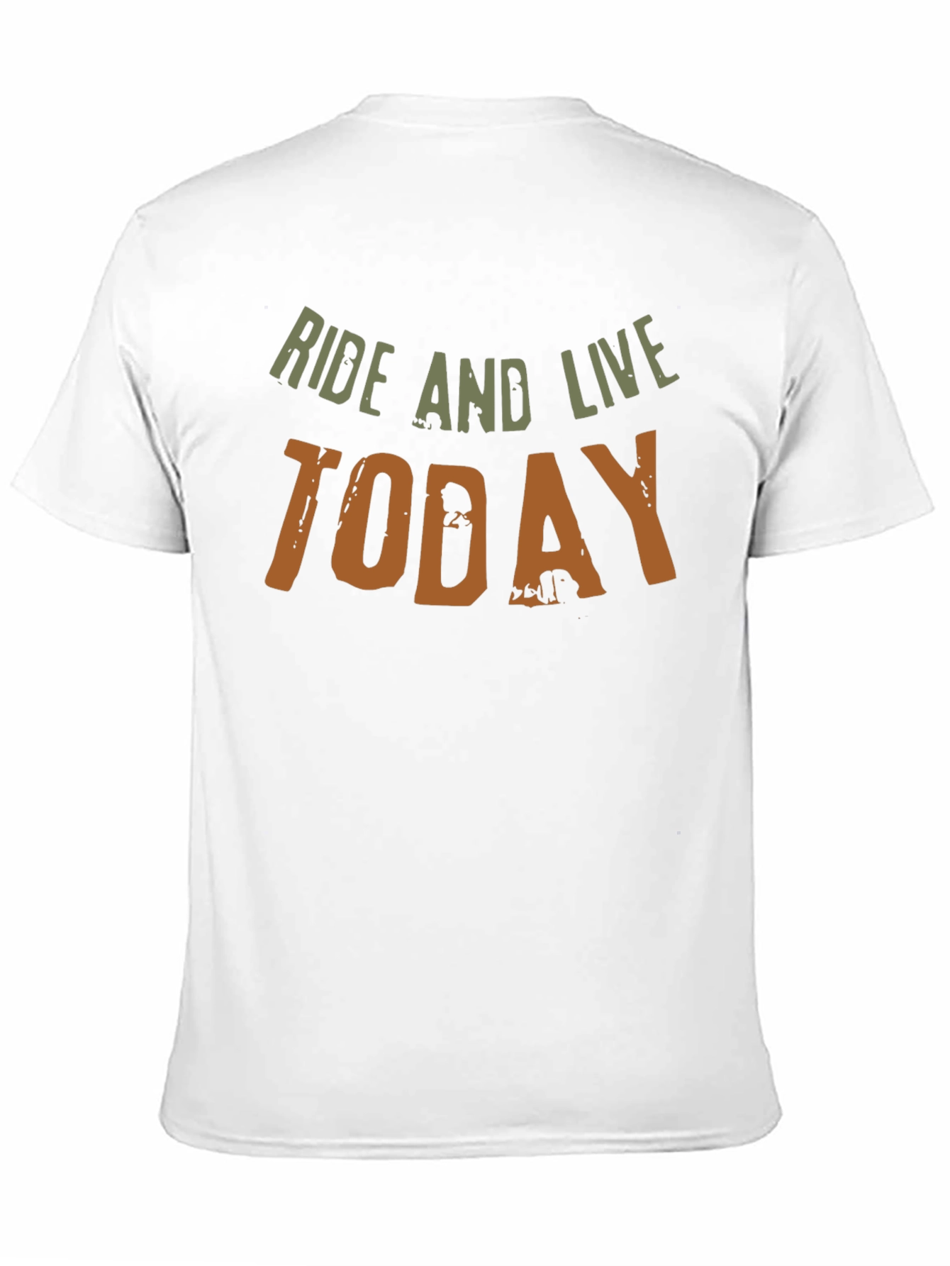 Ride and Live Today Mens Black T-Shirt