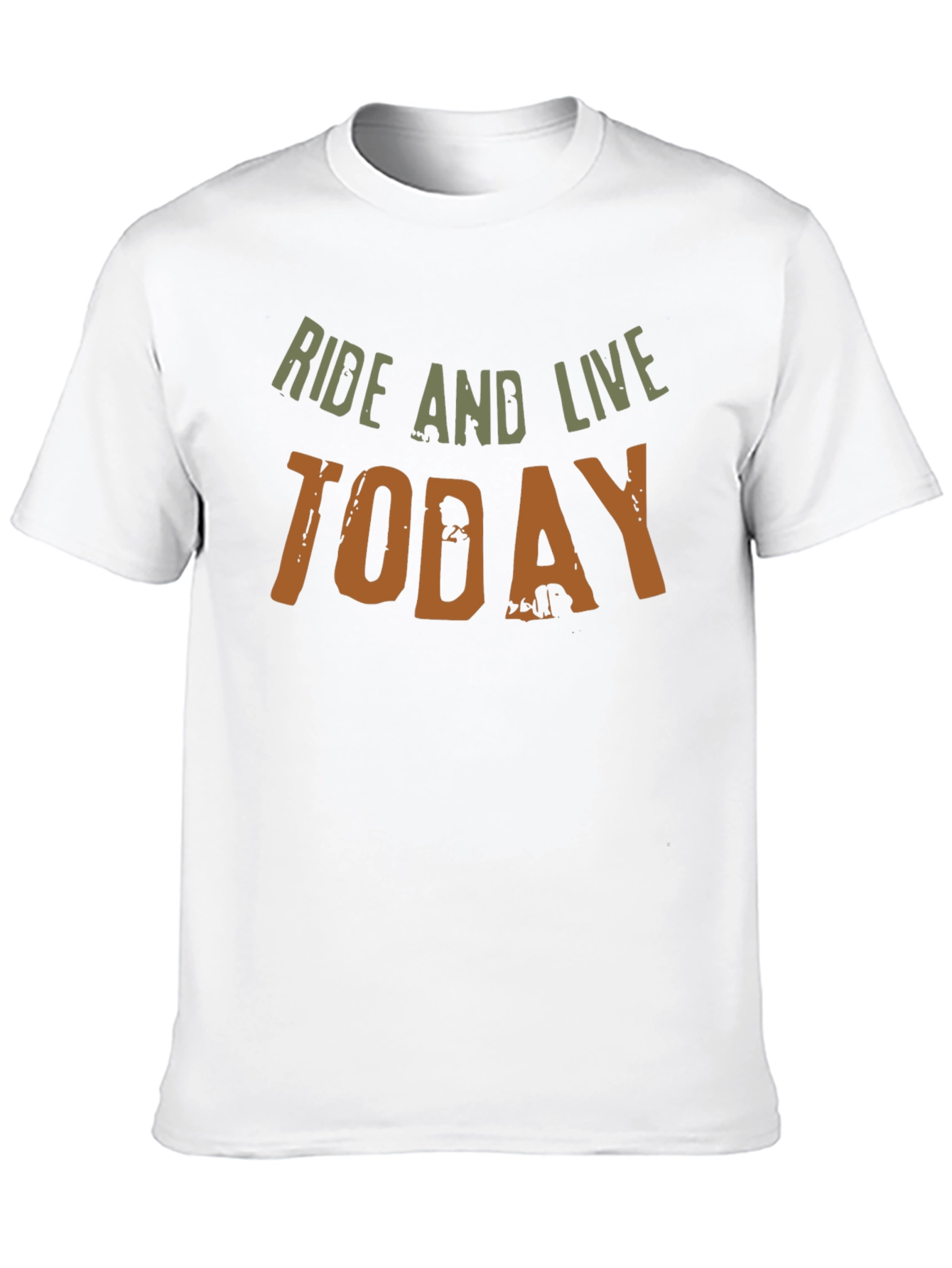 Ride and Live Today Mens Black T-Shirt