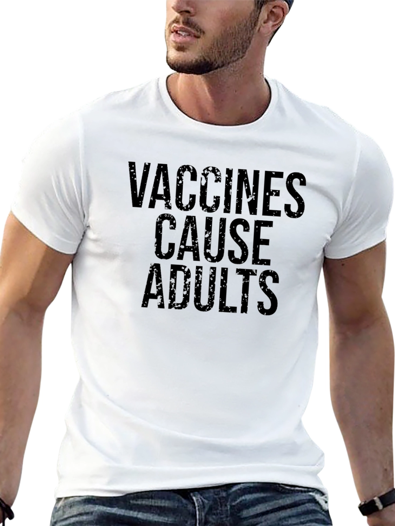 Vaccines Cause Adults Black T-Shirt