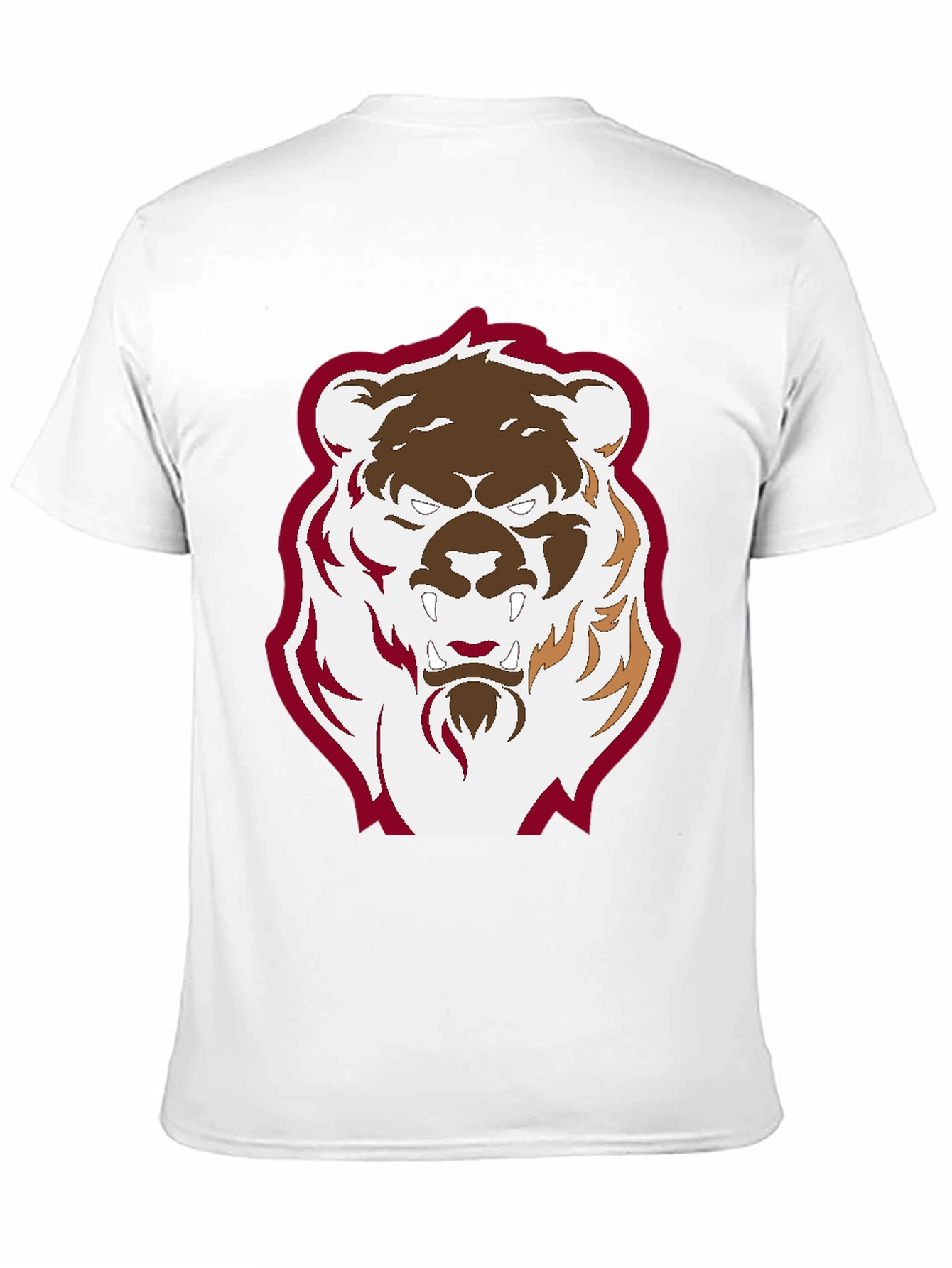 Mens Black T-Shirt with Graphic Bear Design