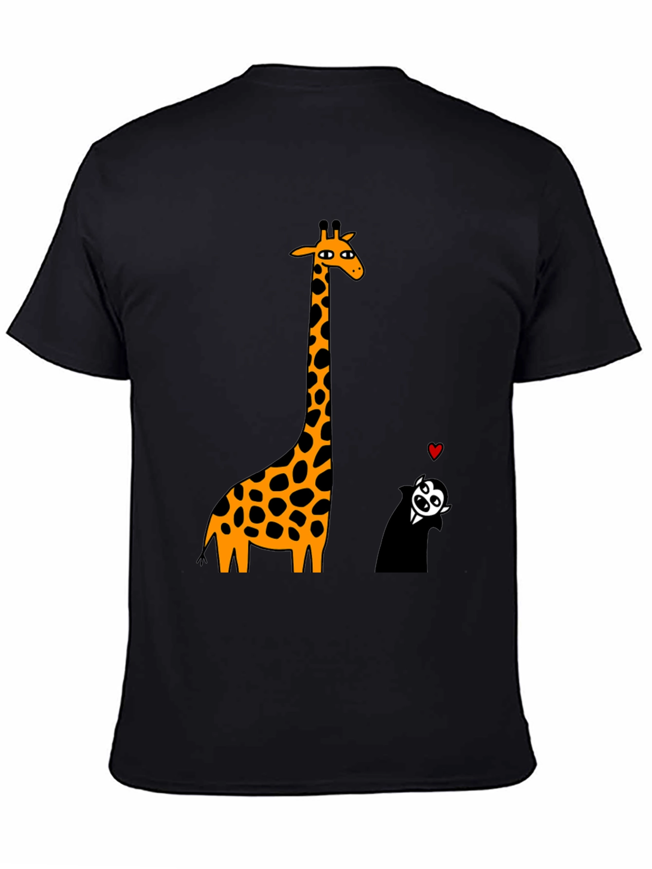 Giraffe & Vampire Graphic Tee - Black