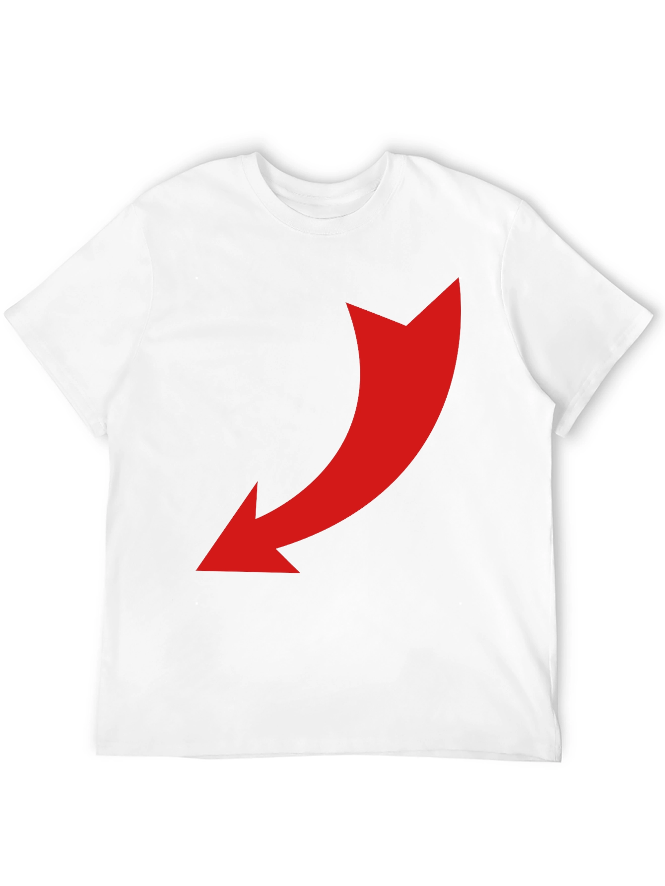 Black T-Shirt with Red Arrow Design