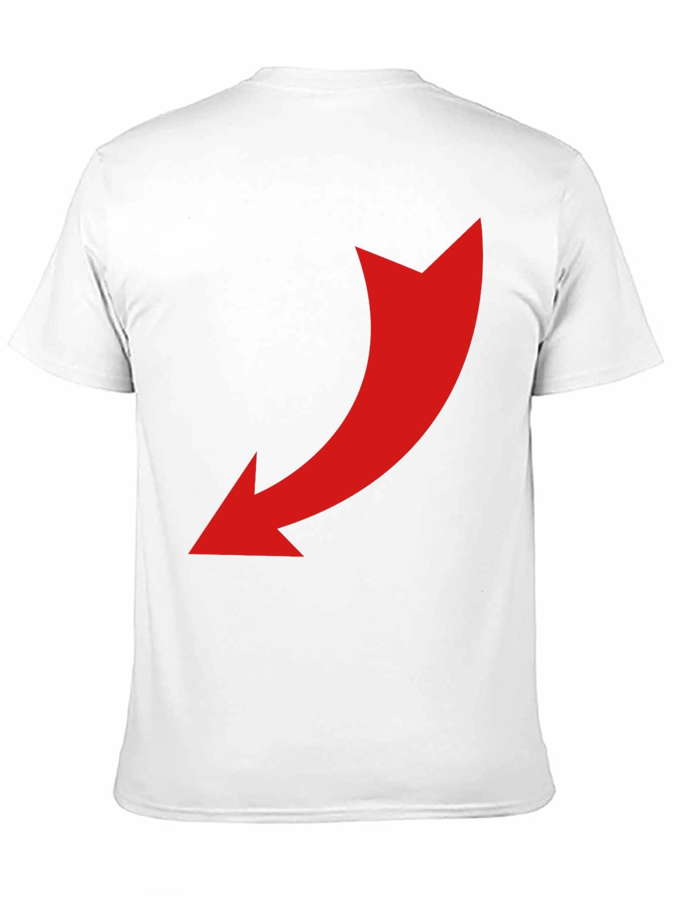 Black T-Shirt with Red Arrow Design