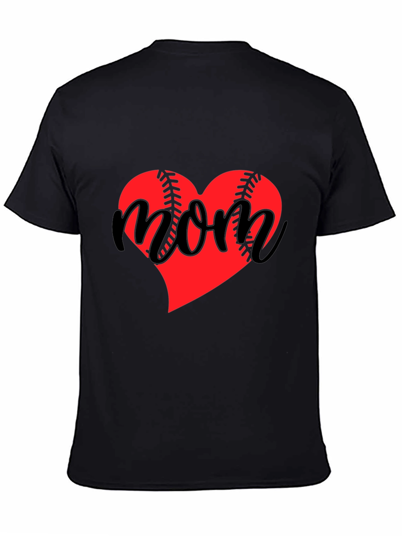 Baseball Mom Heart T-Shirt