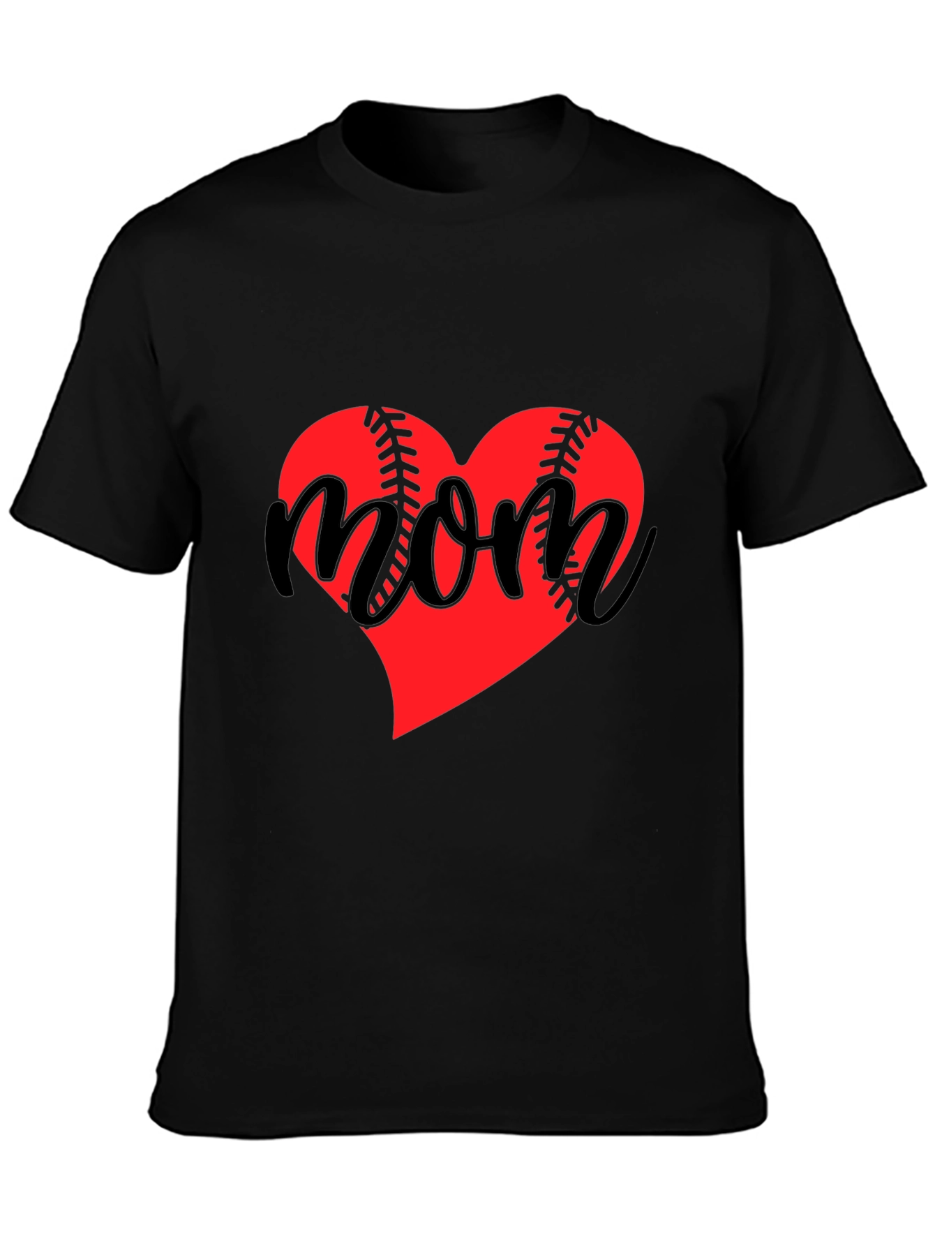 Baseball Mom Heart T-Shirt