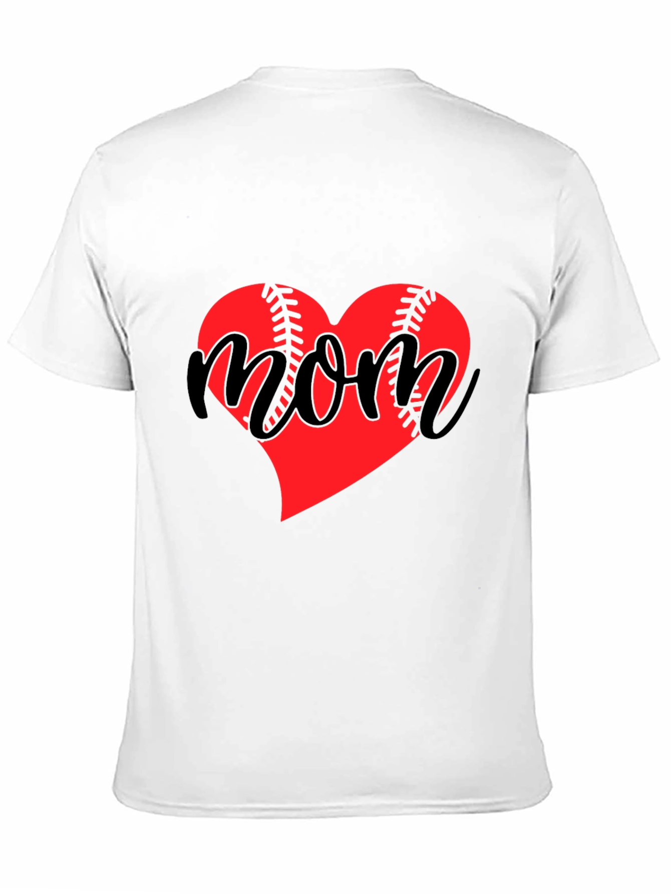 Baseball Mom Heart T-Shirt