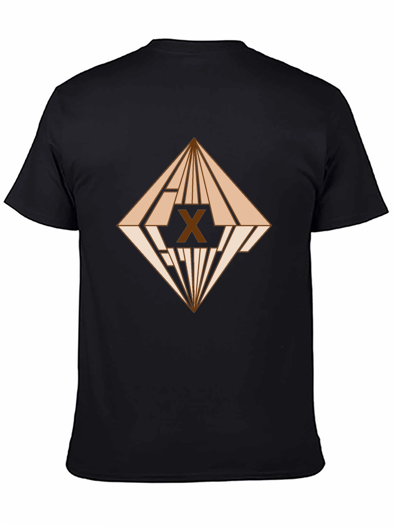 Geometric X Graphic Tee - Modern Art T-Shirt