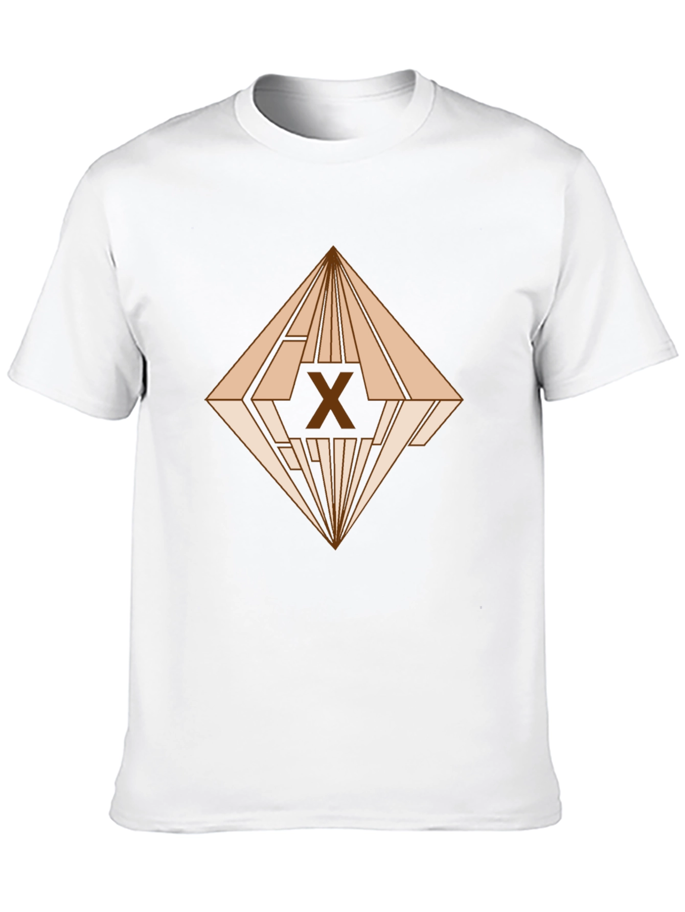 Geometric X Graphic Tee - Modern Art T-Shirt