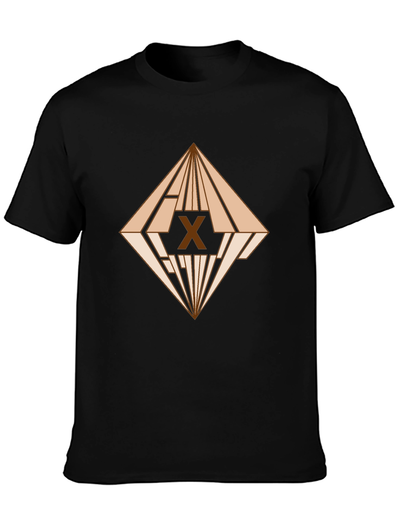 Geometric X Graphic Tee - Modern Art T-Shirt