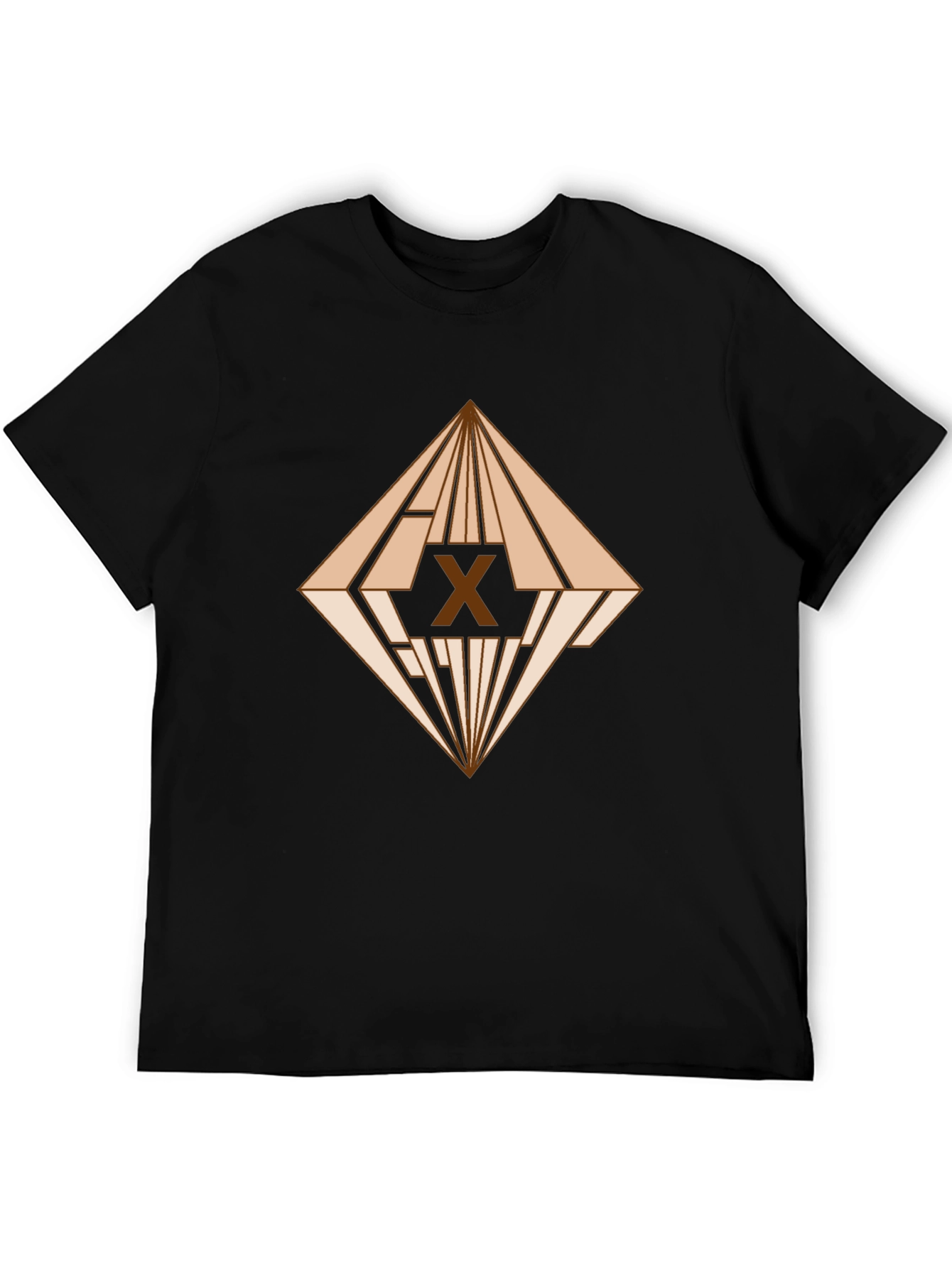 Geometric X Graphic Tee - Modern Art T-Shirt