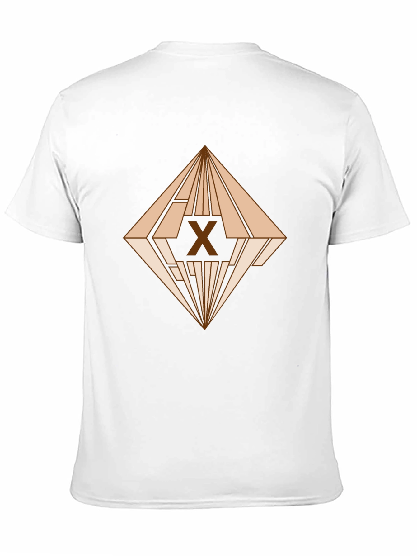 Geometric X Graphic Tee - Modern Art T-Shirt