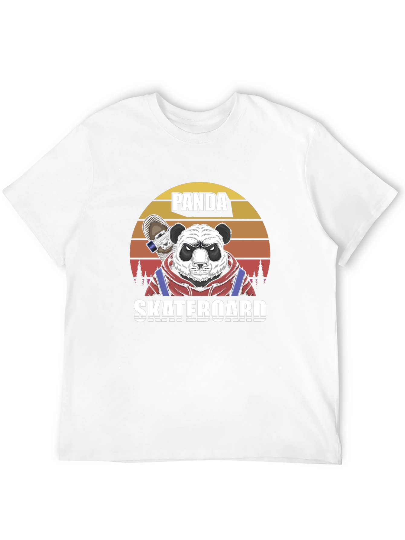 Panda Skateboard T-Shirt - Cool Graphic Tee